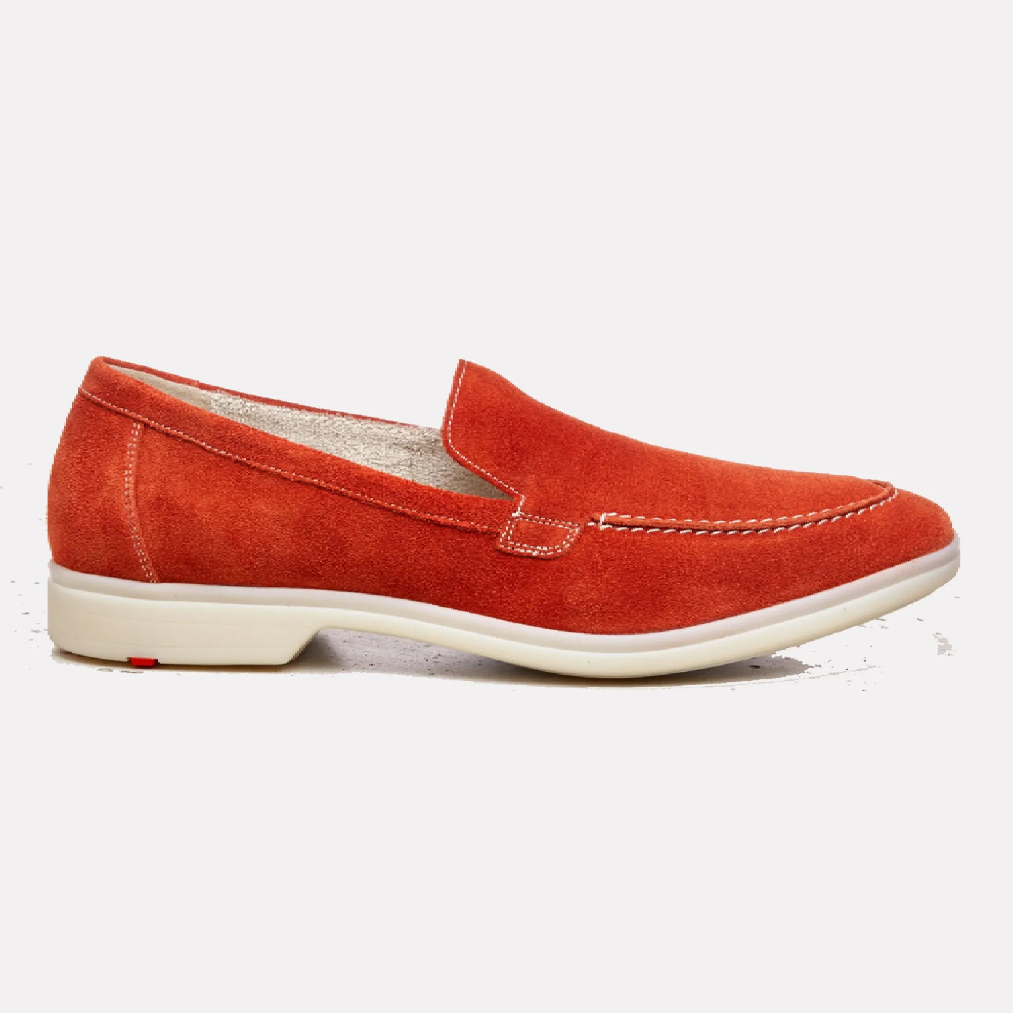 John Slip-on Loafer in Fine Suede / Orange