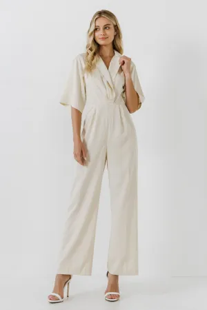 Jumpsuit with Pleated Detail