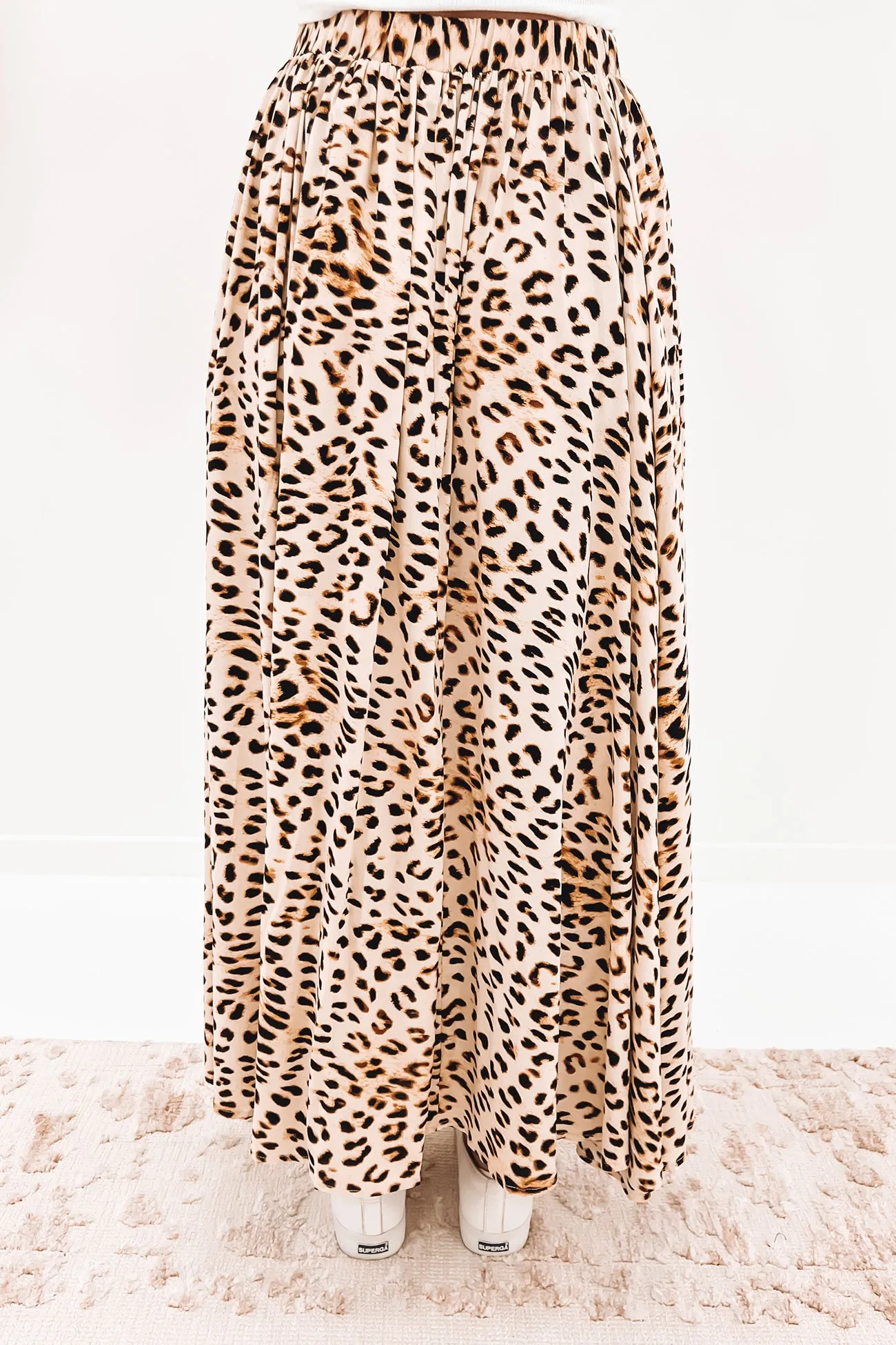 Lara Maxi Skirt Leopard