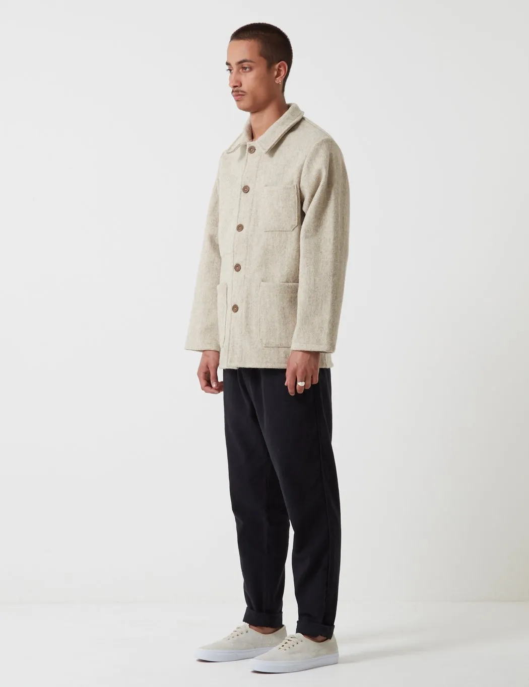 Le Laboureur Burel Wool Work Jacket - Beige