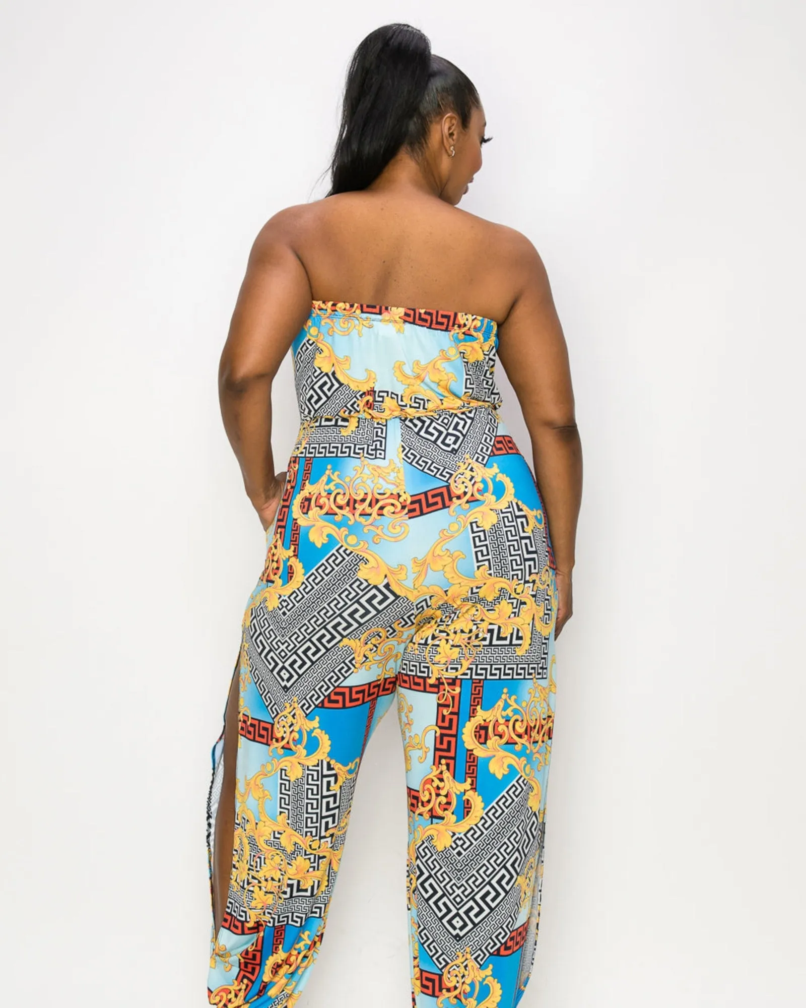 Lillian Sleeveless Jumpsuit | Blue Royalty