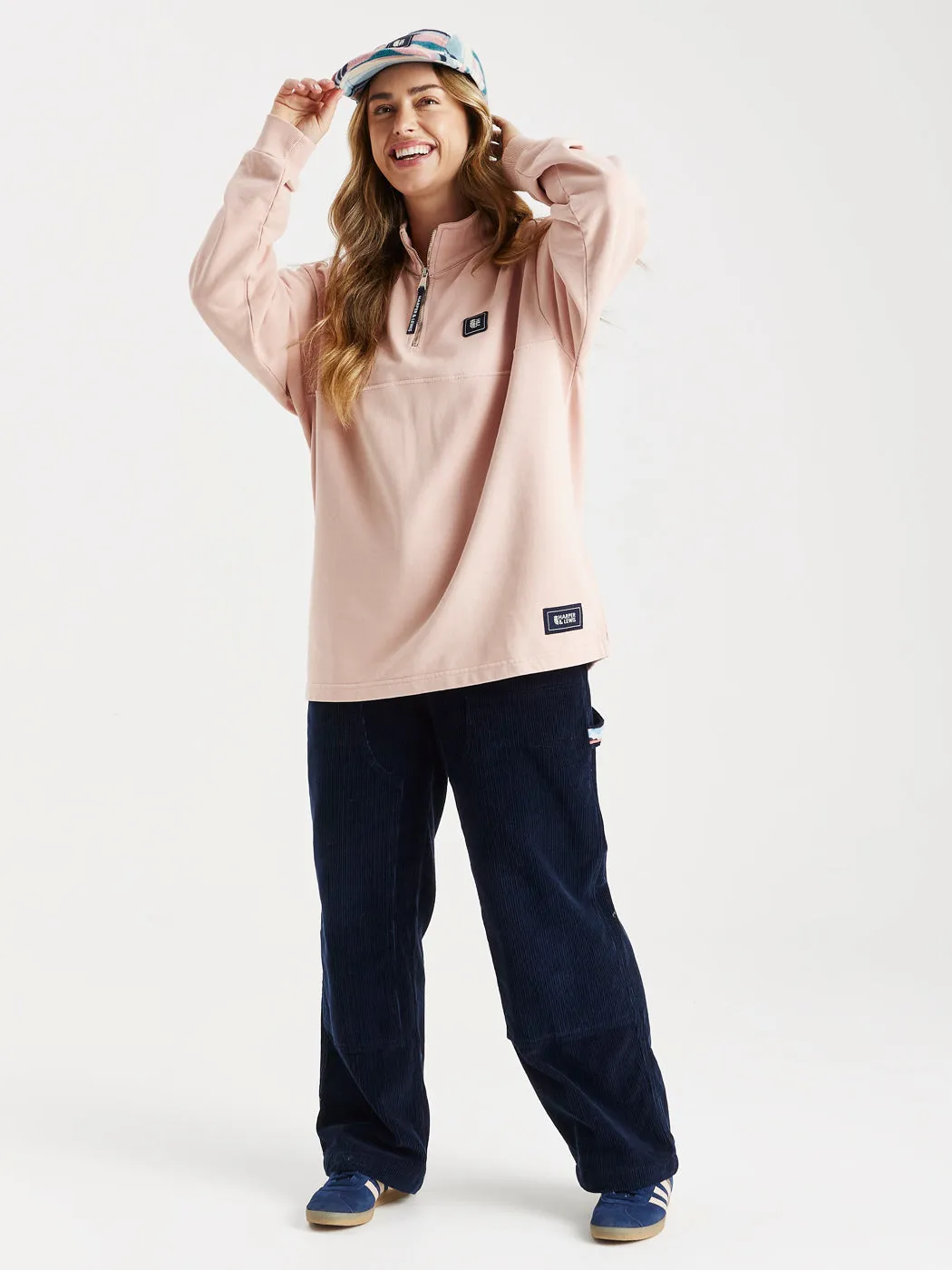 Lumi 1/4 Zip Sweater Dusty Pink