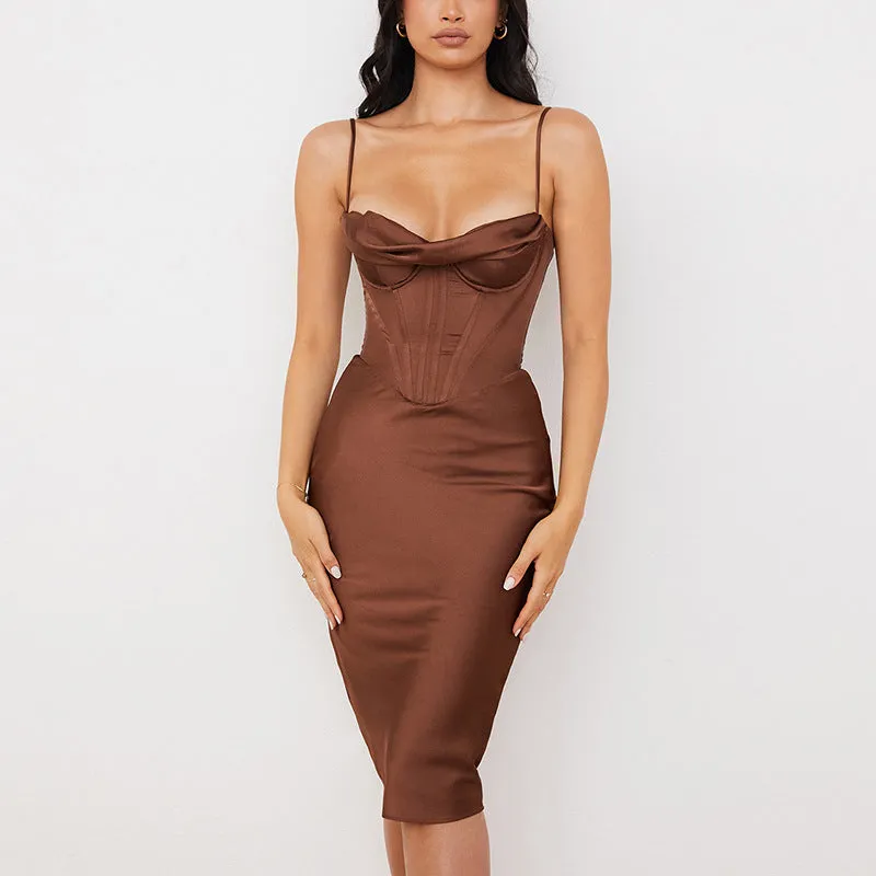 Luxurious Chic Fancy Midi Dress - Culture Heaven Special