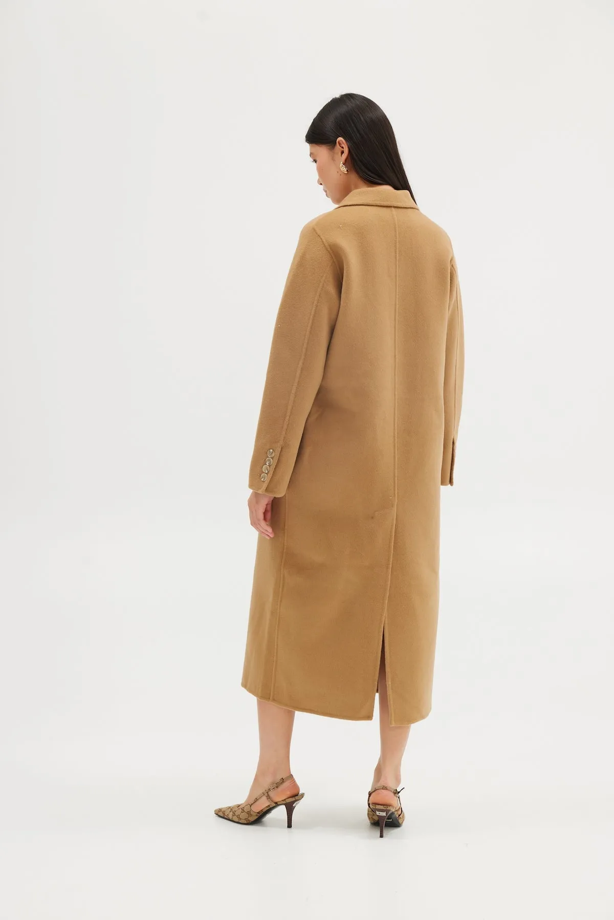 Mara Wool Coat - Walnut