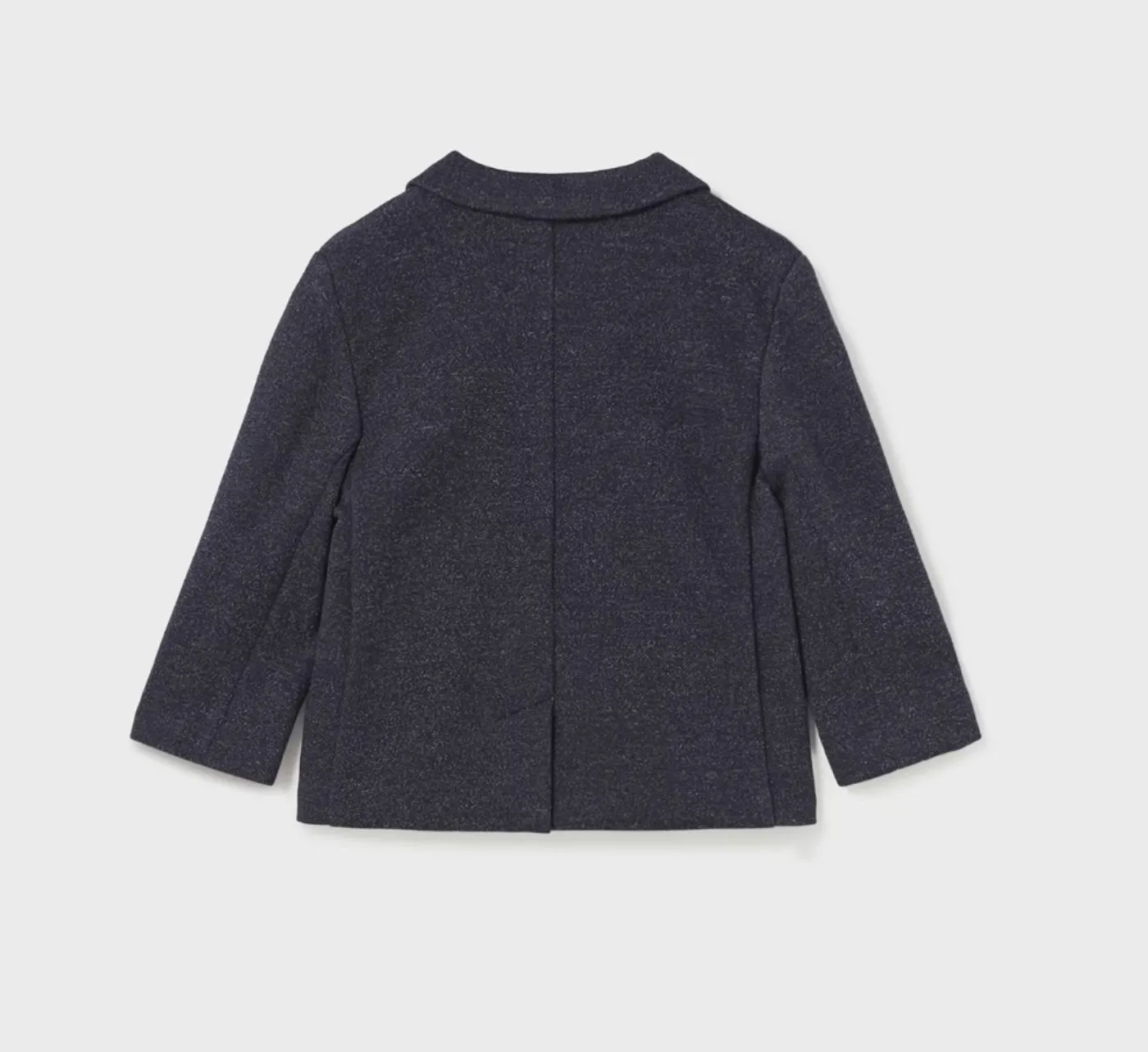 Mayoral Baby and Toddler Boys Navy Knit Jacquard Blazer Jacket