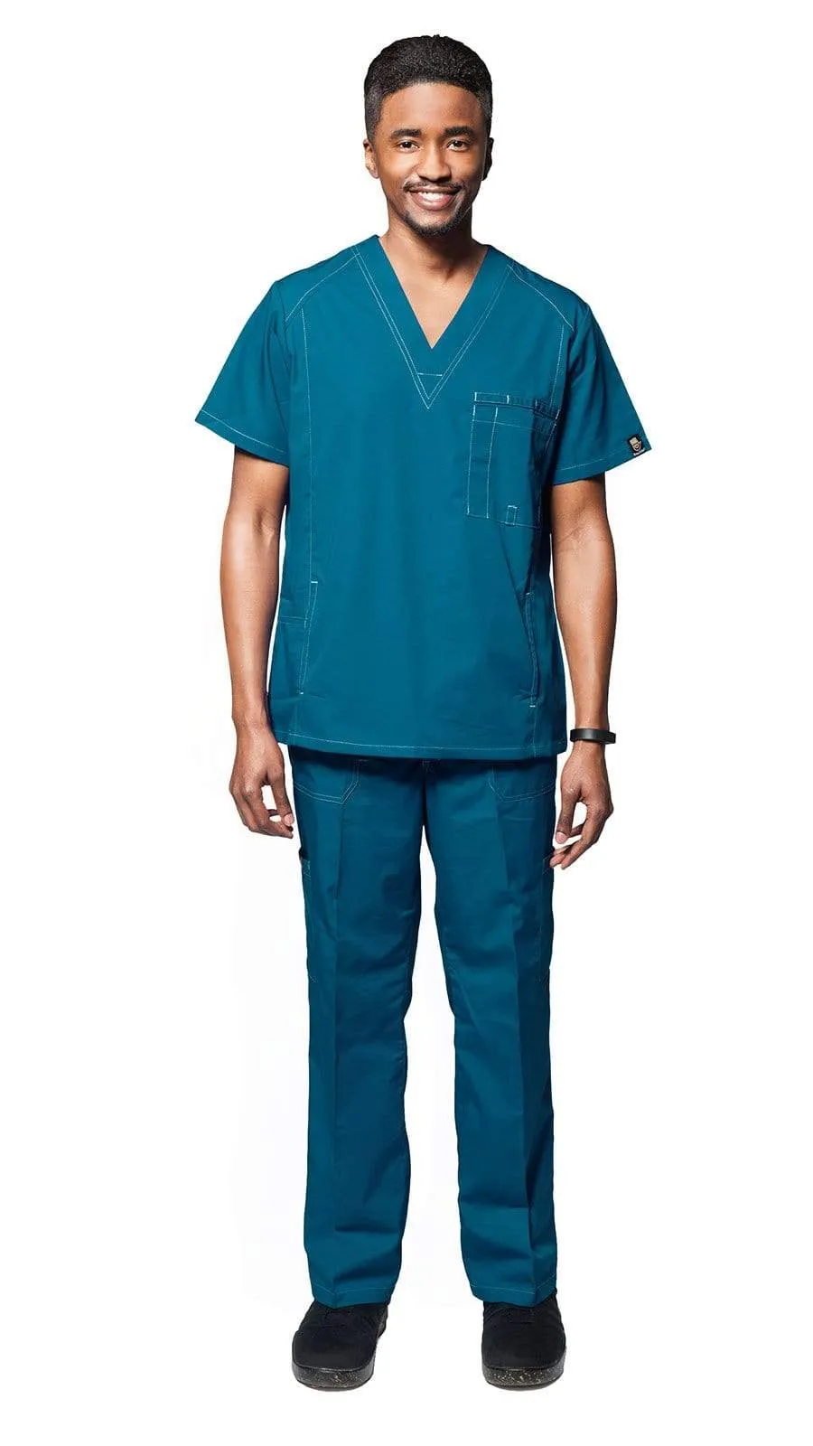 Men's Multi Pocket Utility Medical Scrubs - Style 102AV