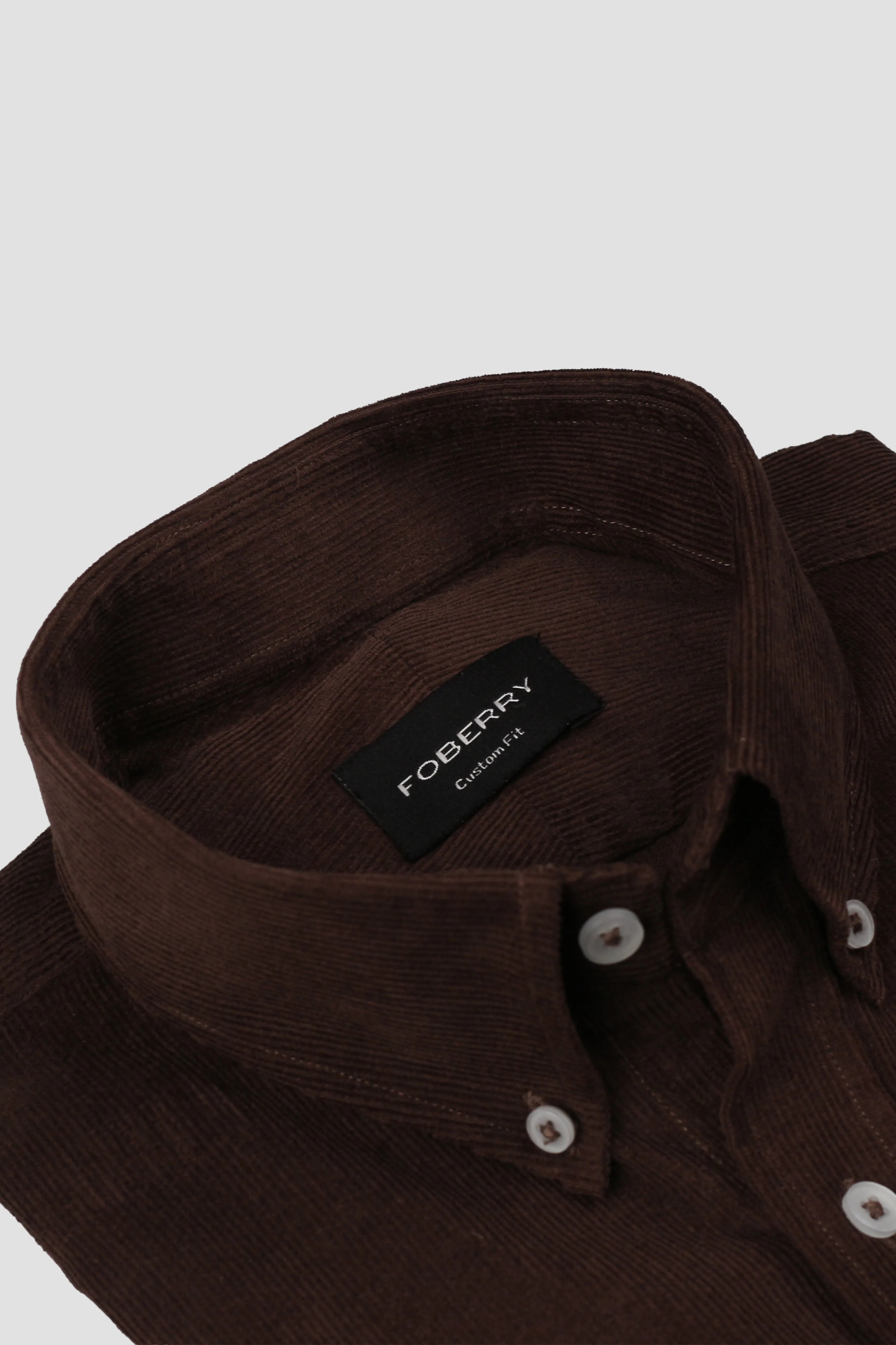 Mocha Brown Corduroy Shirt