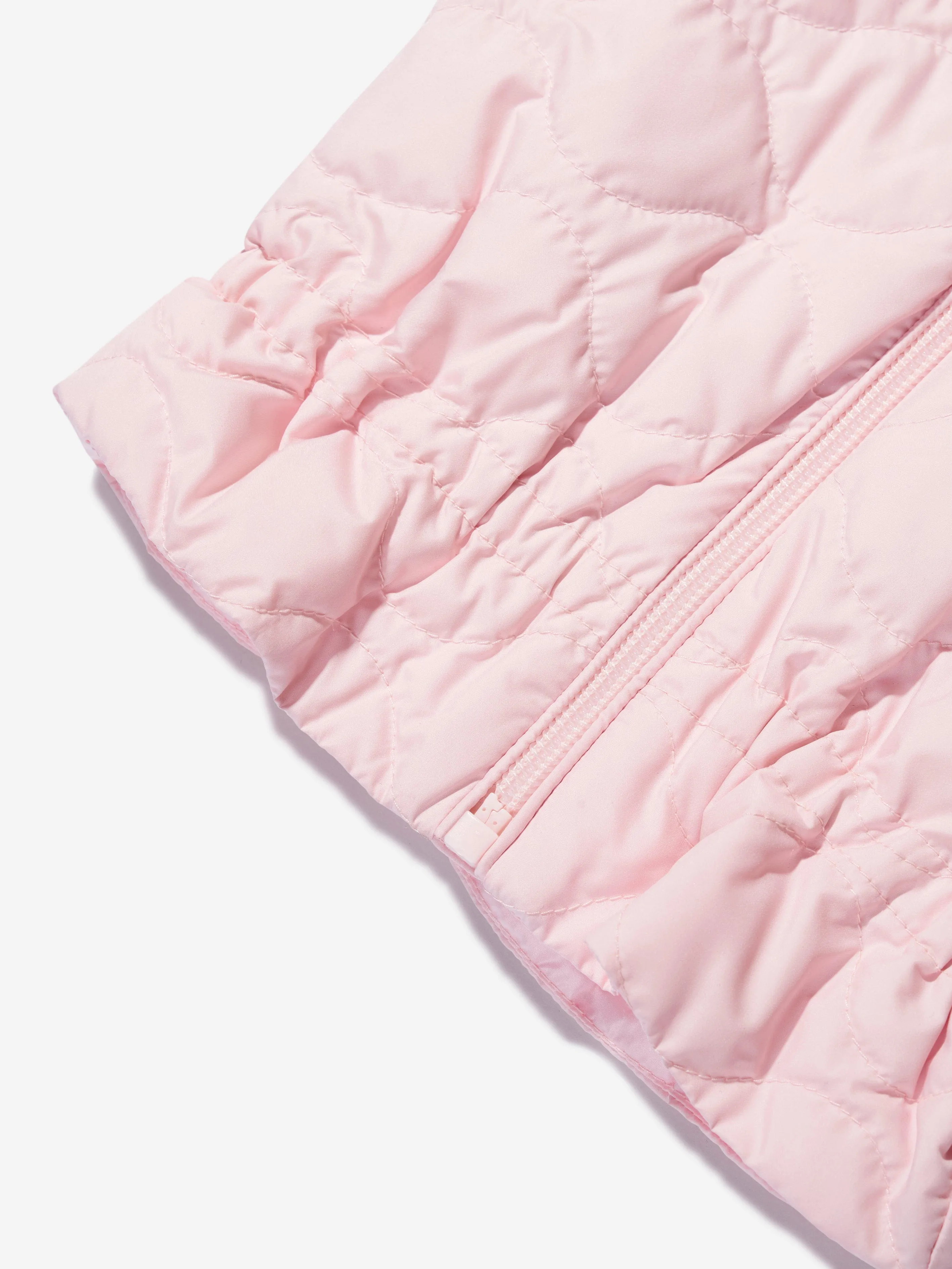 Moncler Enfant Baby Girls Down Padded Ambertine Gilet in Pink