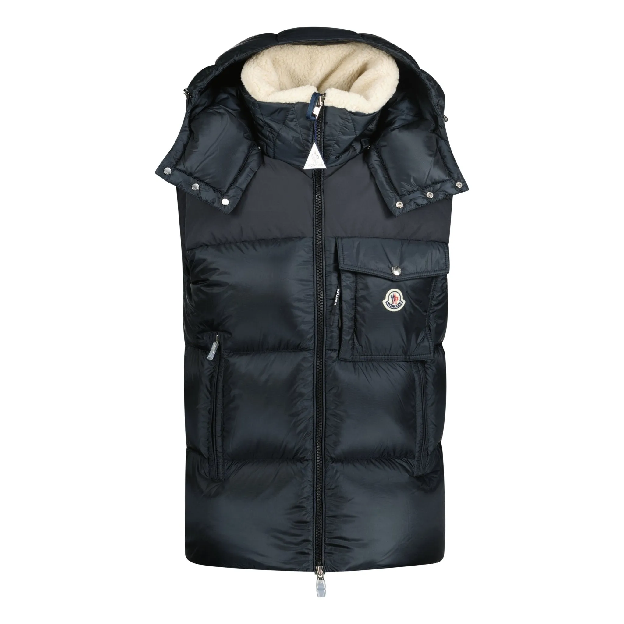 Moncler Oust Down Gilet Navy