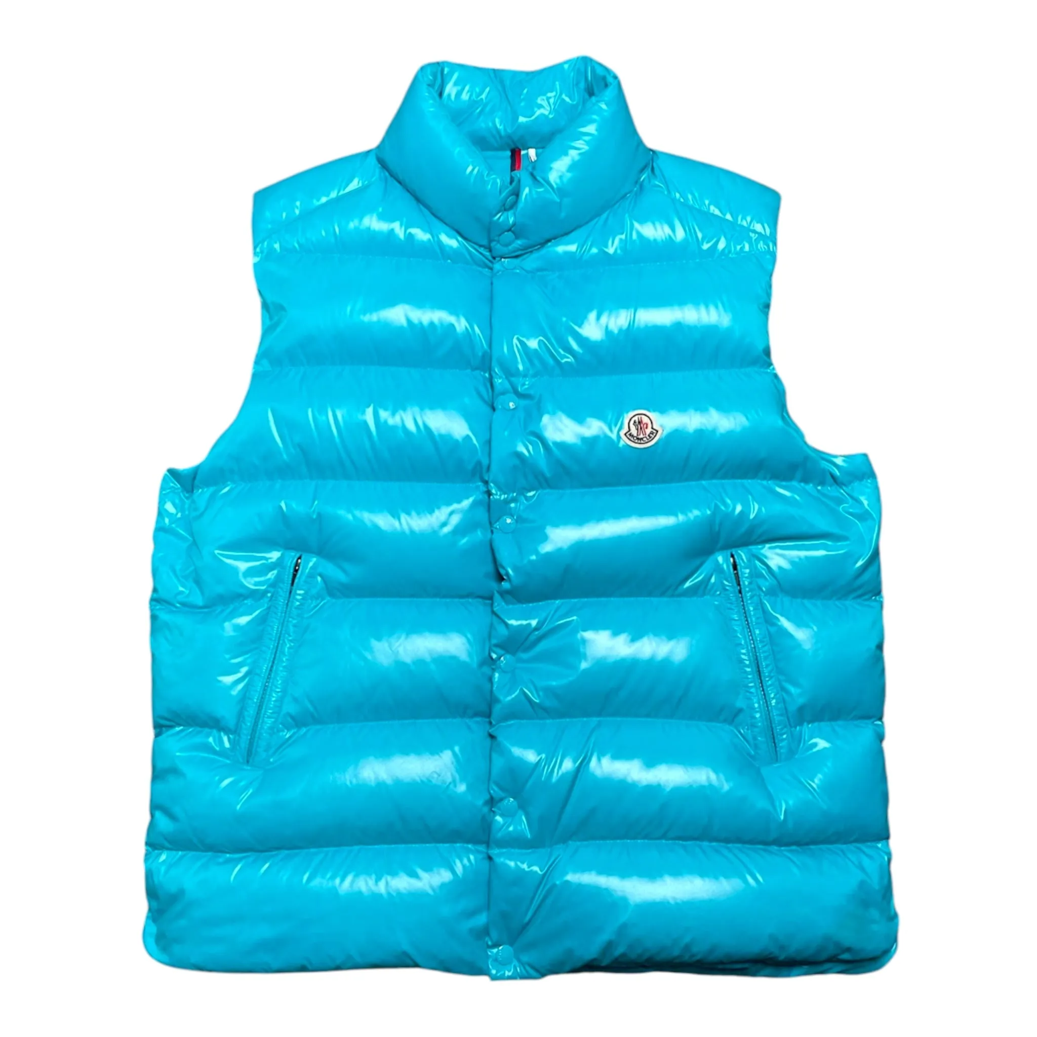 Moncler Tibb Gillet Down Vest Teal Pre-Owned