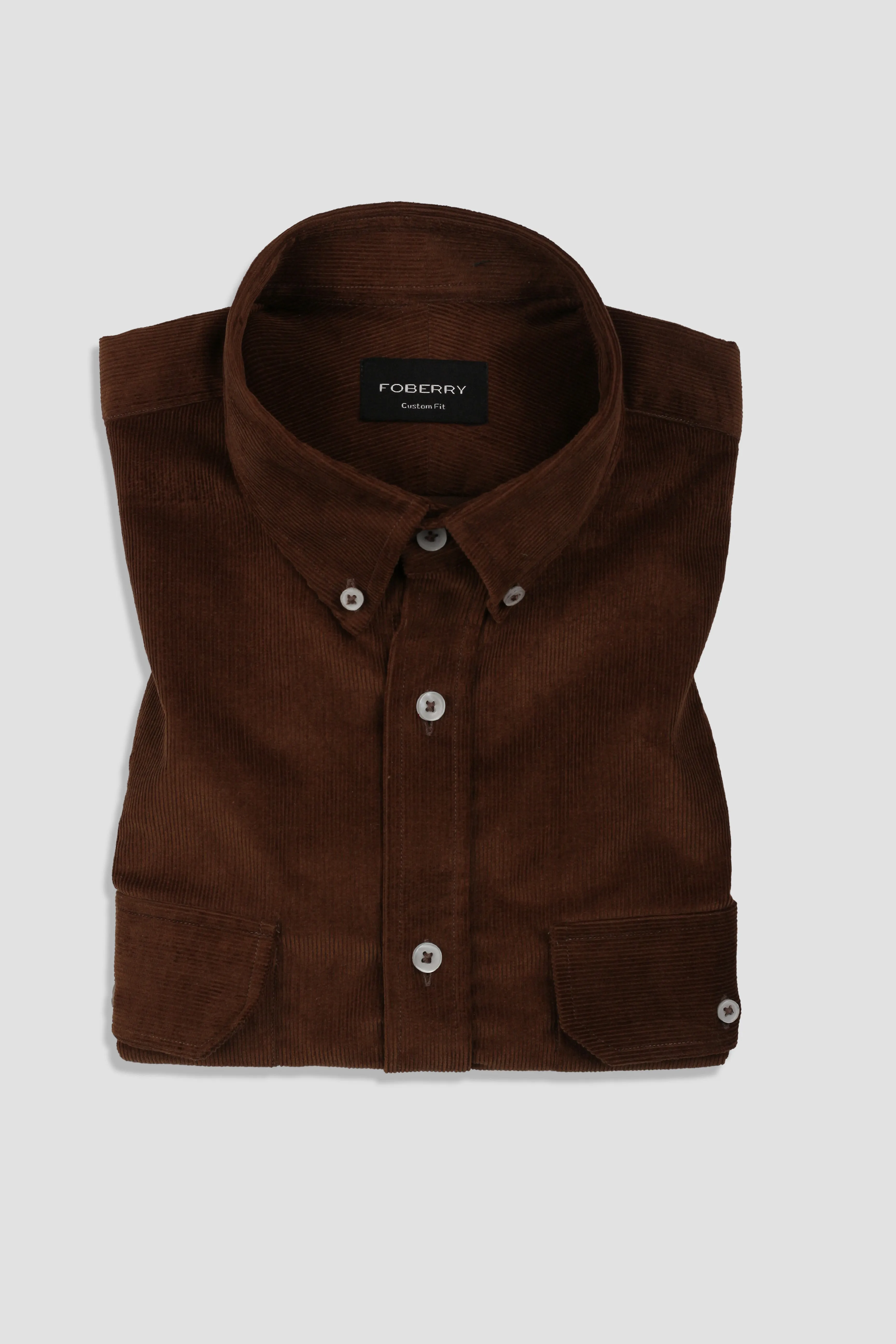 Mud Brown Corduroy Shirt