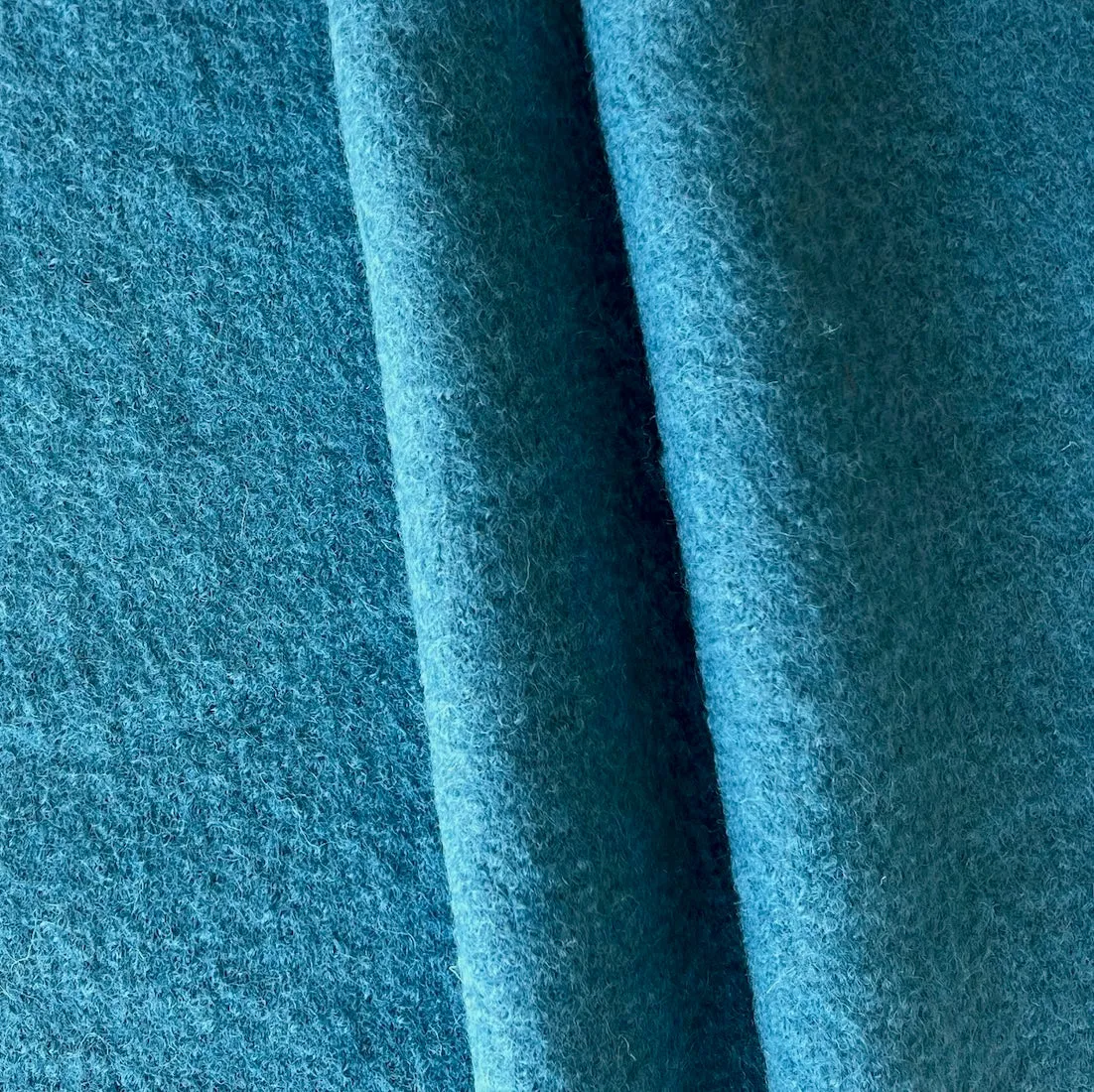 Ocean Blue 12 oz. Boiled Wool Coating (Made in Germany)