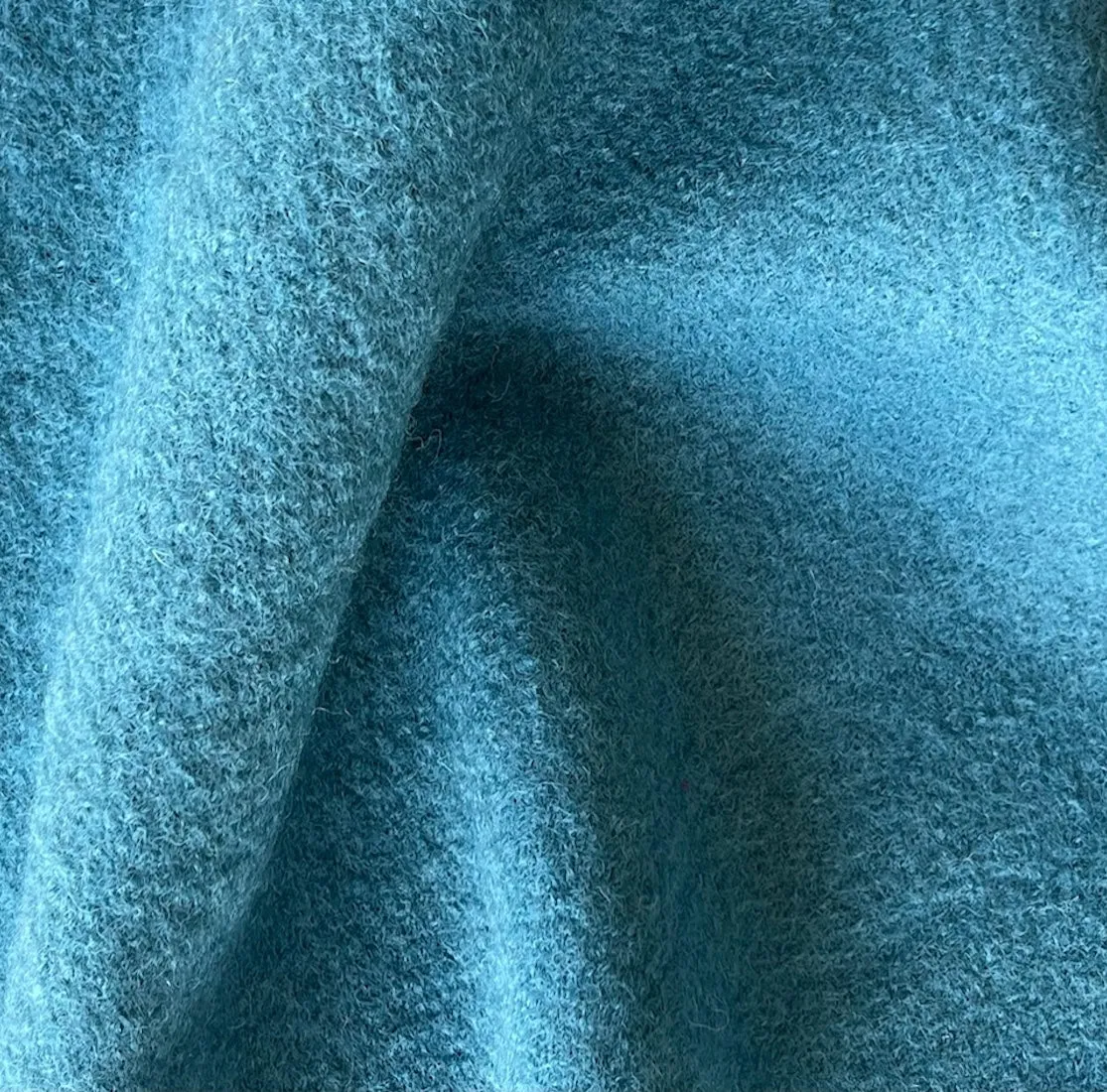 Ocean Blue 12 oz. Boiled Wool Coating (Made in Germany)