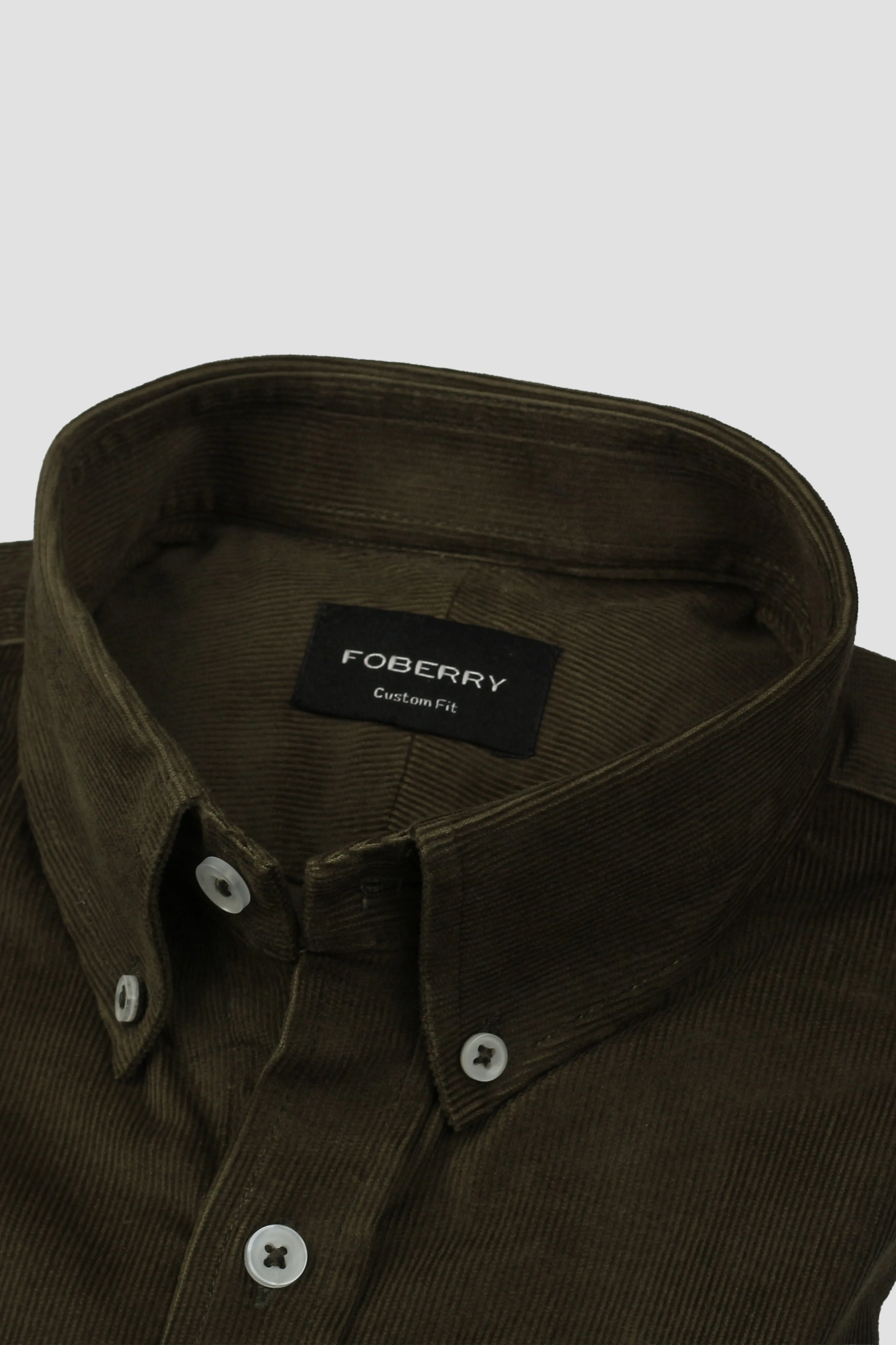 Olive Green Corduroy Shirt