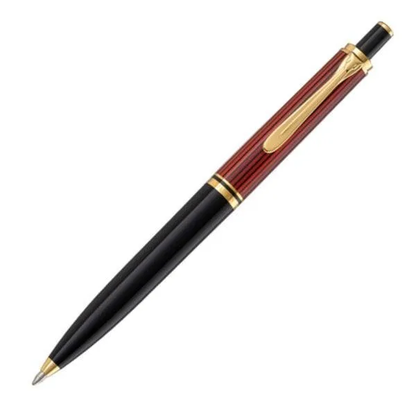 Pelikan Souveran K400 Ball Pen - Red with Gold Trim