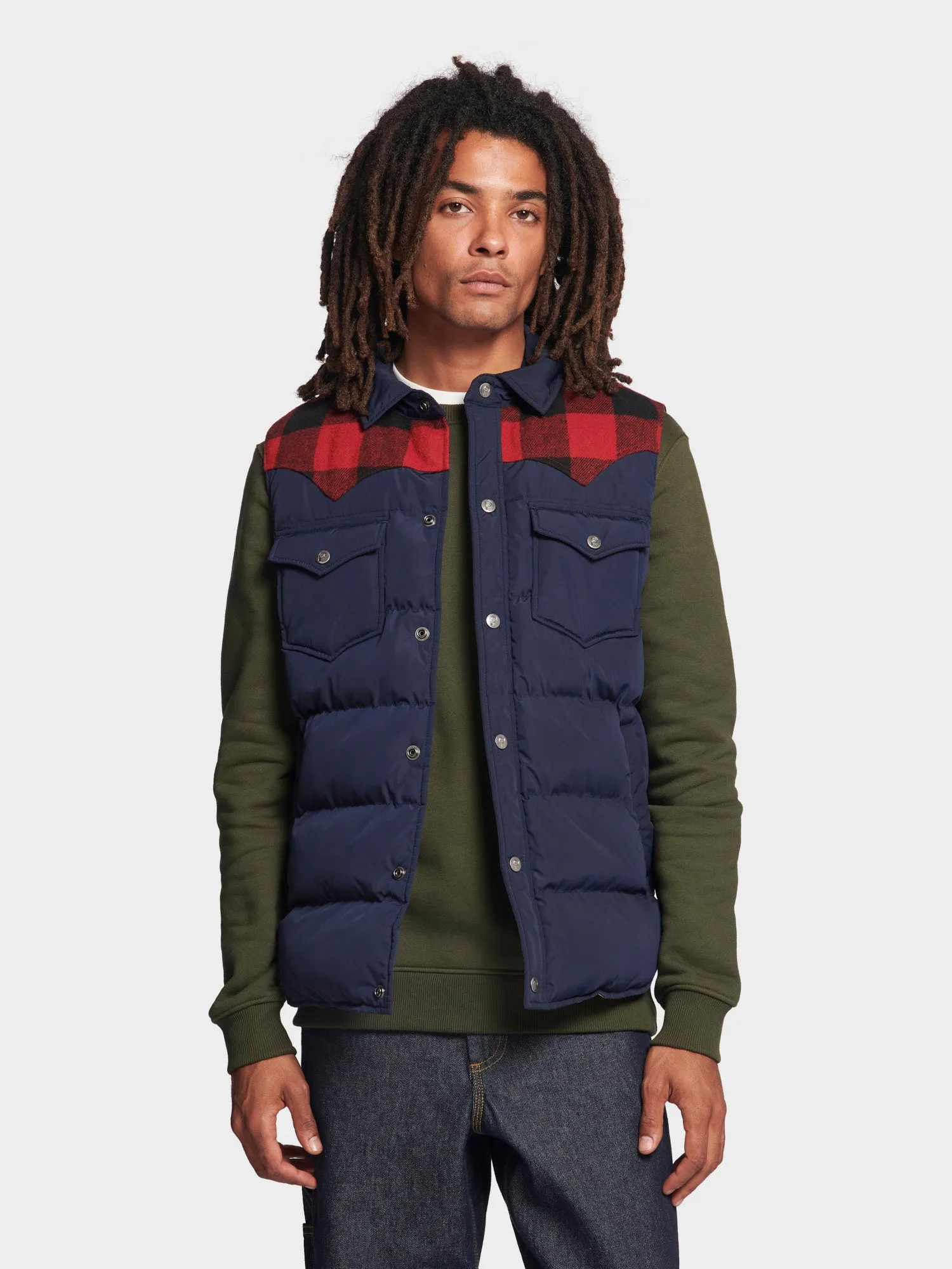 Penfield Mens Rockford Vest Navy Blue