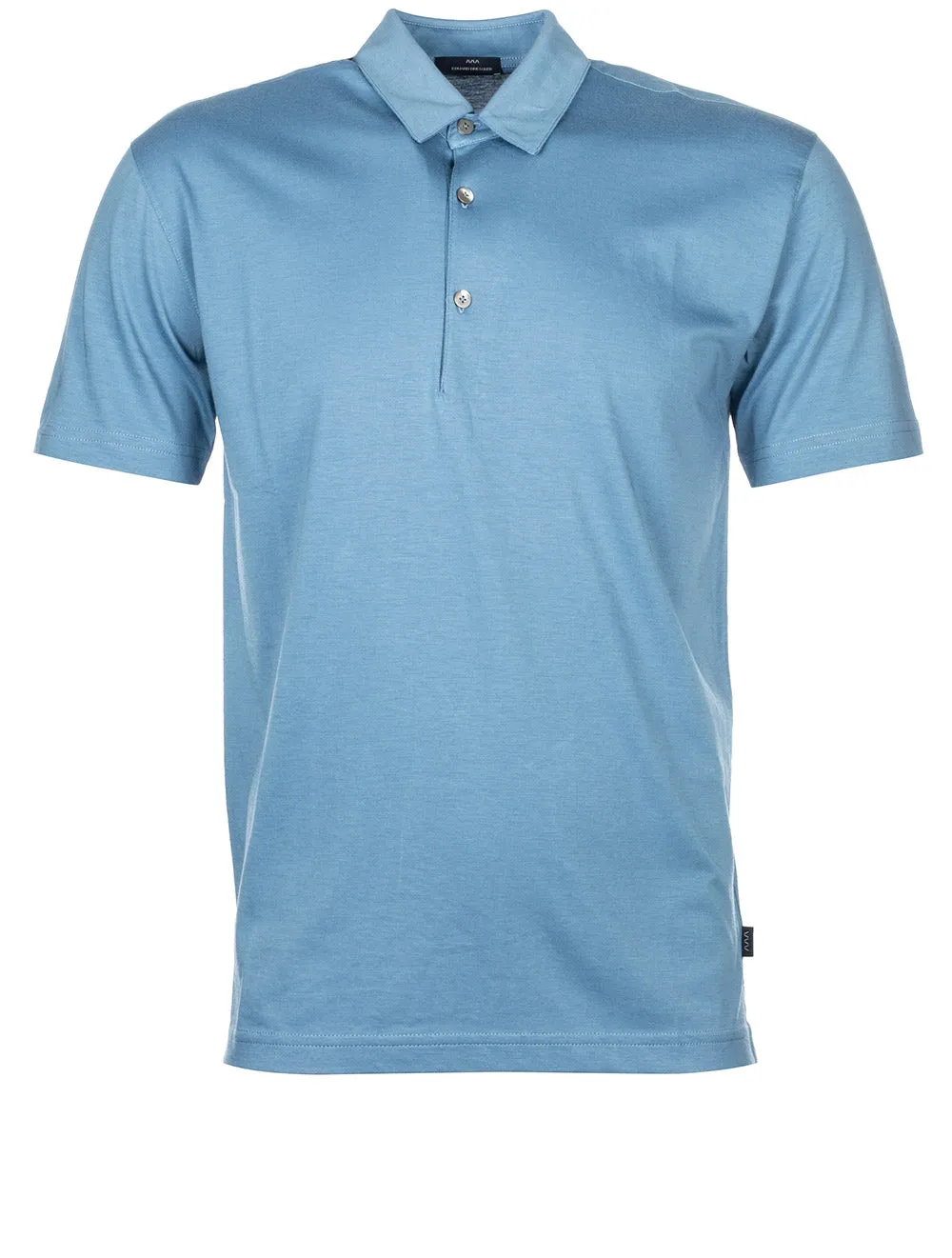 Pima Cotton Polo Shirt Blue