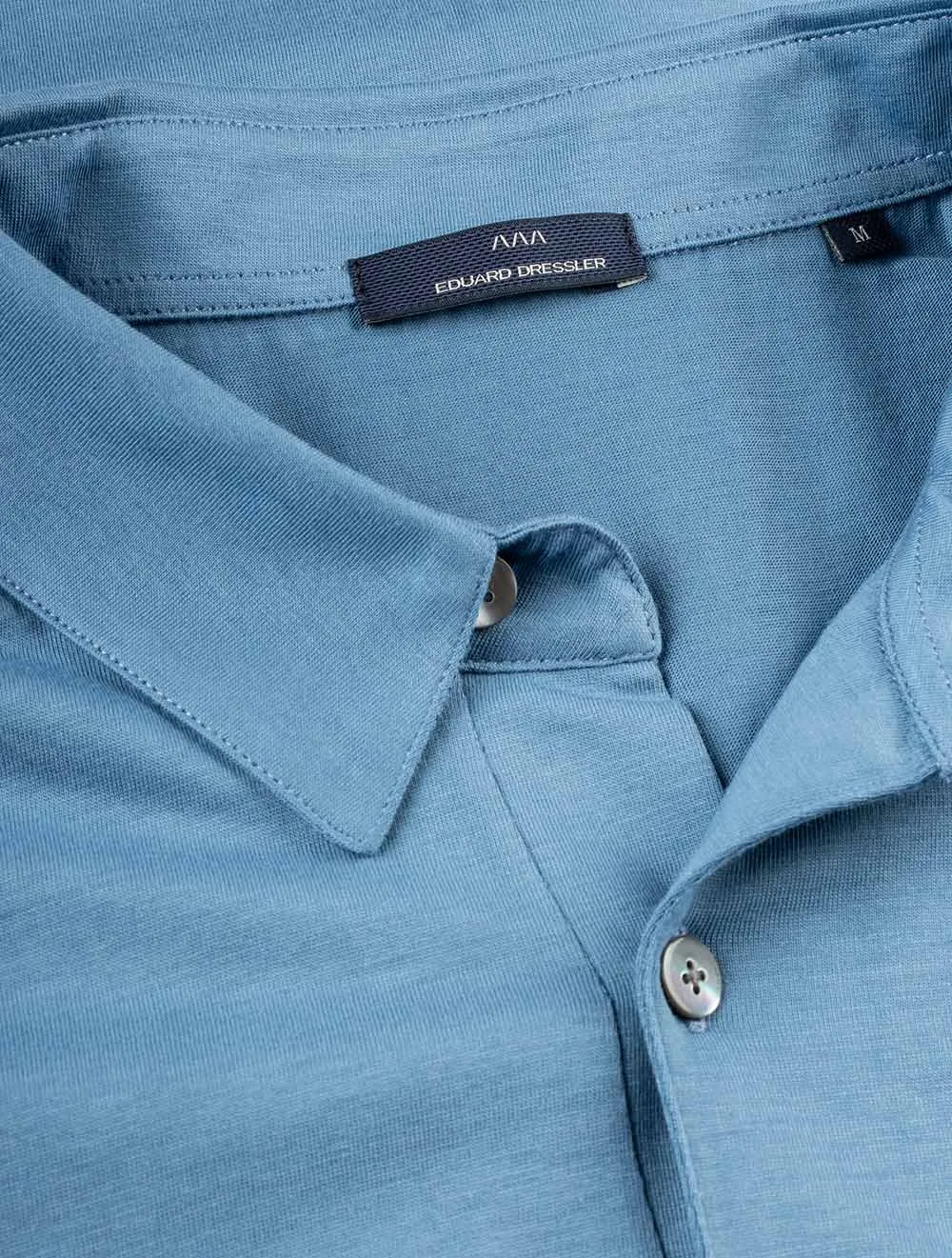 Pima Cotton Polo Shirt Blue