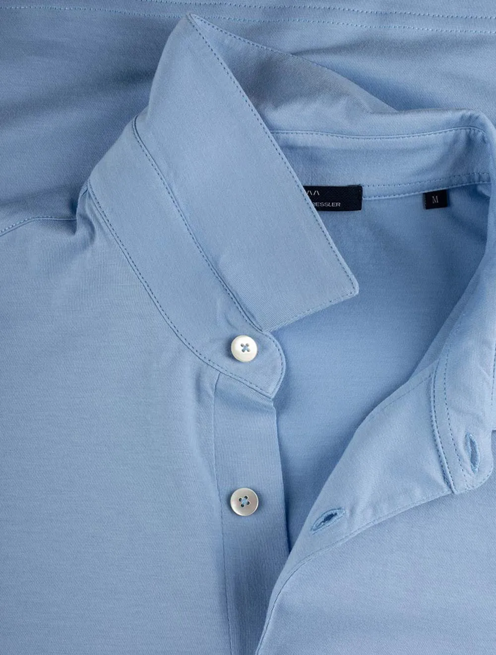 Pima Cotton Polo Shirt Sky Blue