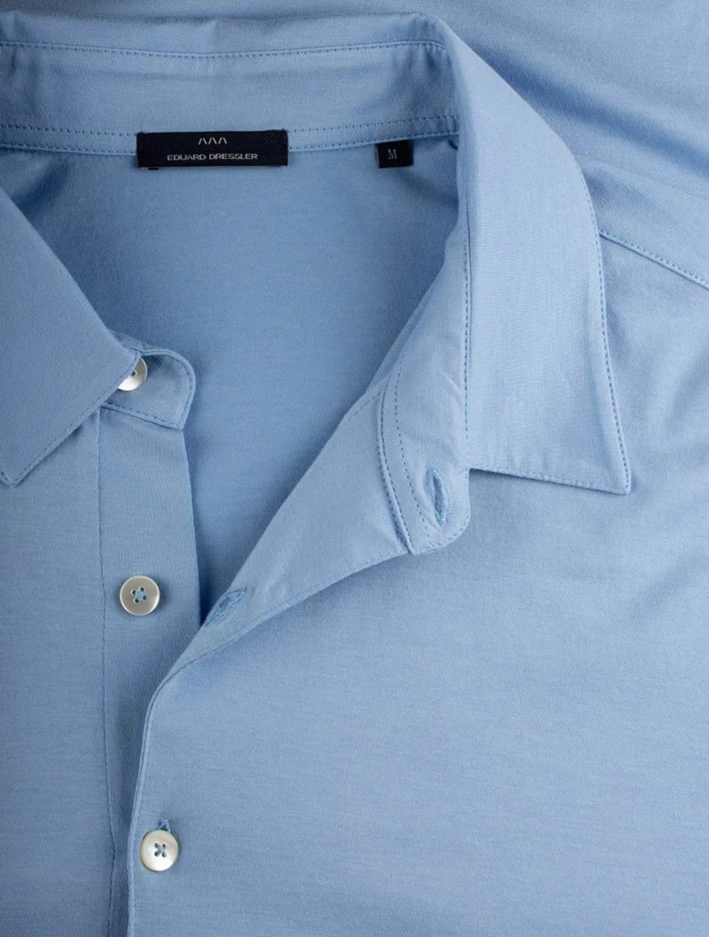 Pima Cotton Polo Shirt Sky Blue