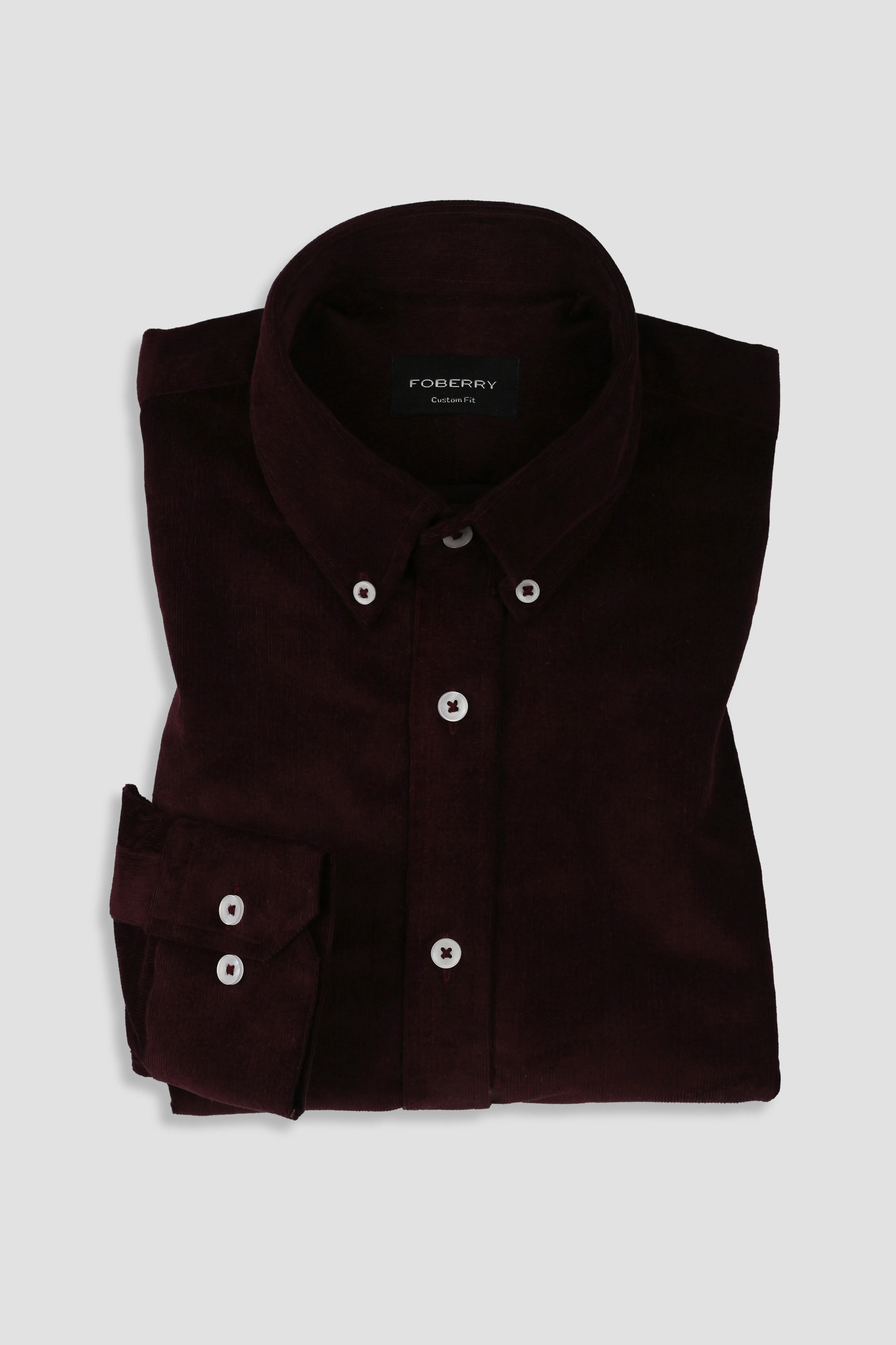 Plum Corduroy Shirt