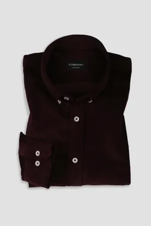 Plum Corduroy Shirt