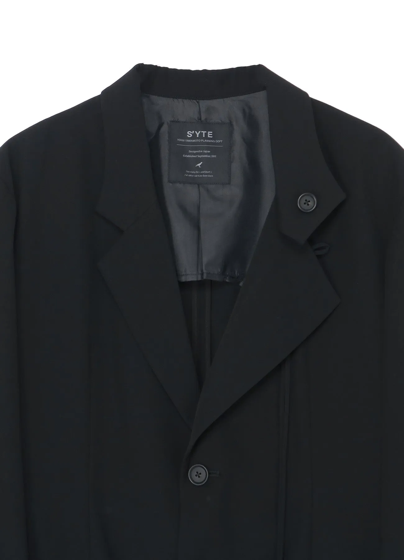 POLYESTER GABARDINE CORD TIE JACKET