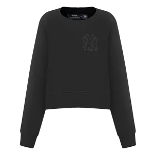 Pro Max Yankees Crop Sweatshirt Sweater - Black