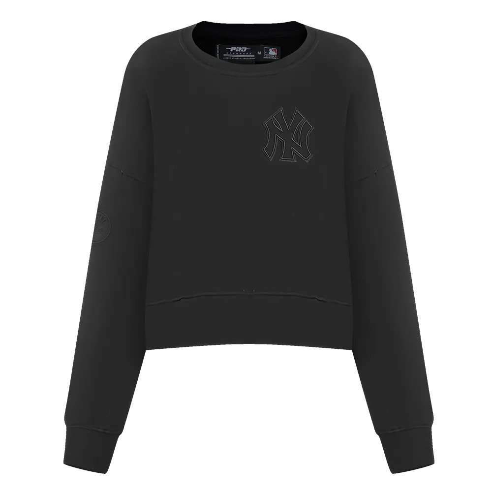 Pro Max Yankees Crop Sweatshirt Sweater - Black