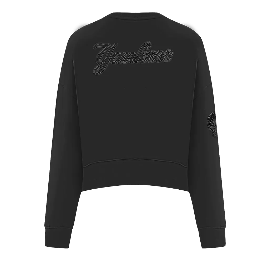 Pro Max Yankees Crop Sweatshirt Sweater - Black