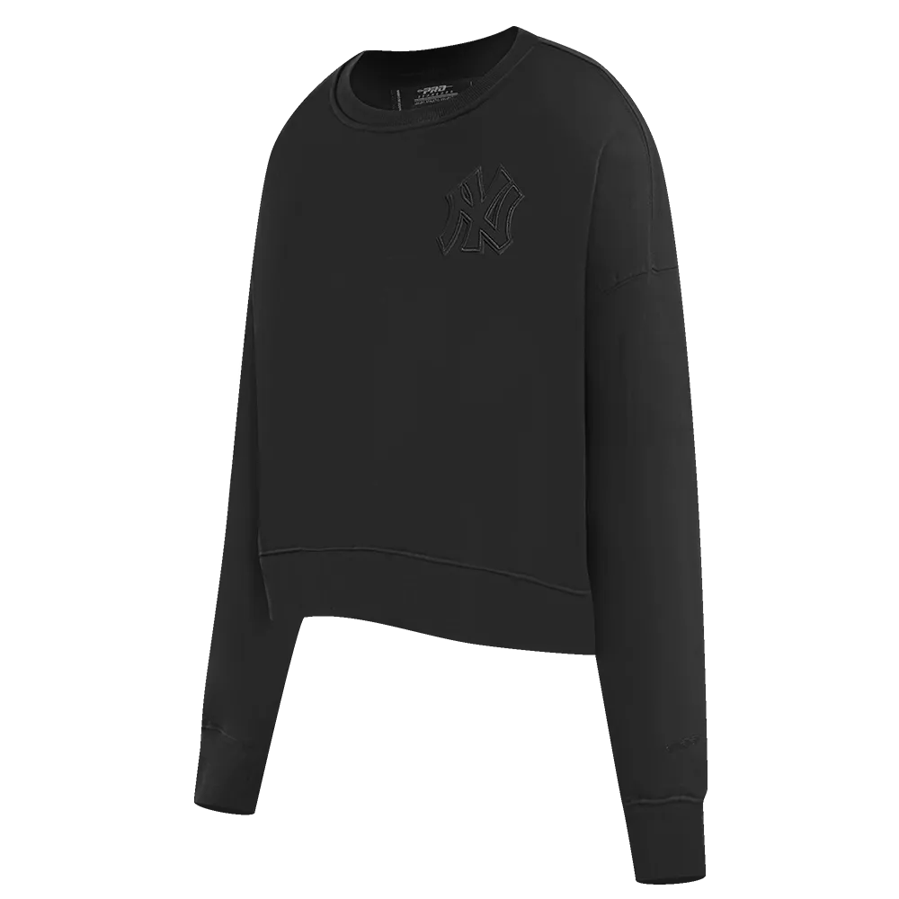 Pro Max Yankees Crop Sweatshirt Sweater - Black