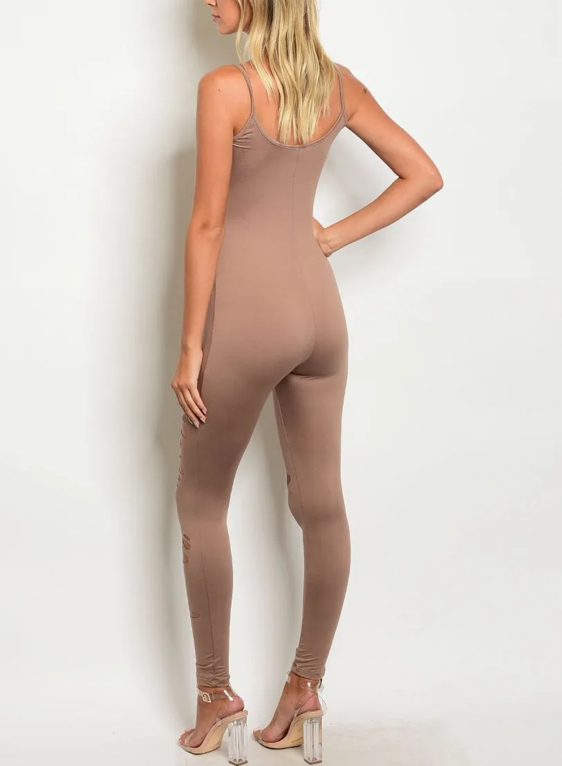 "French mocha cake" jumpsuit