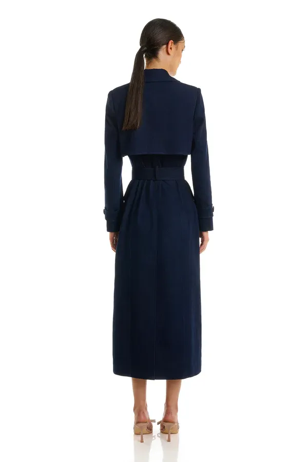 Rae Trench Coat Blue