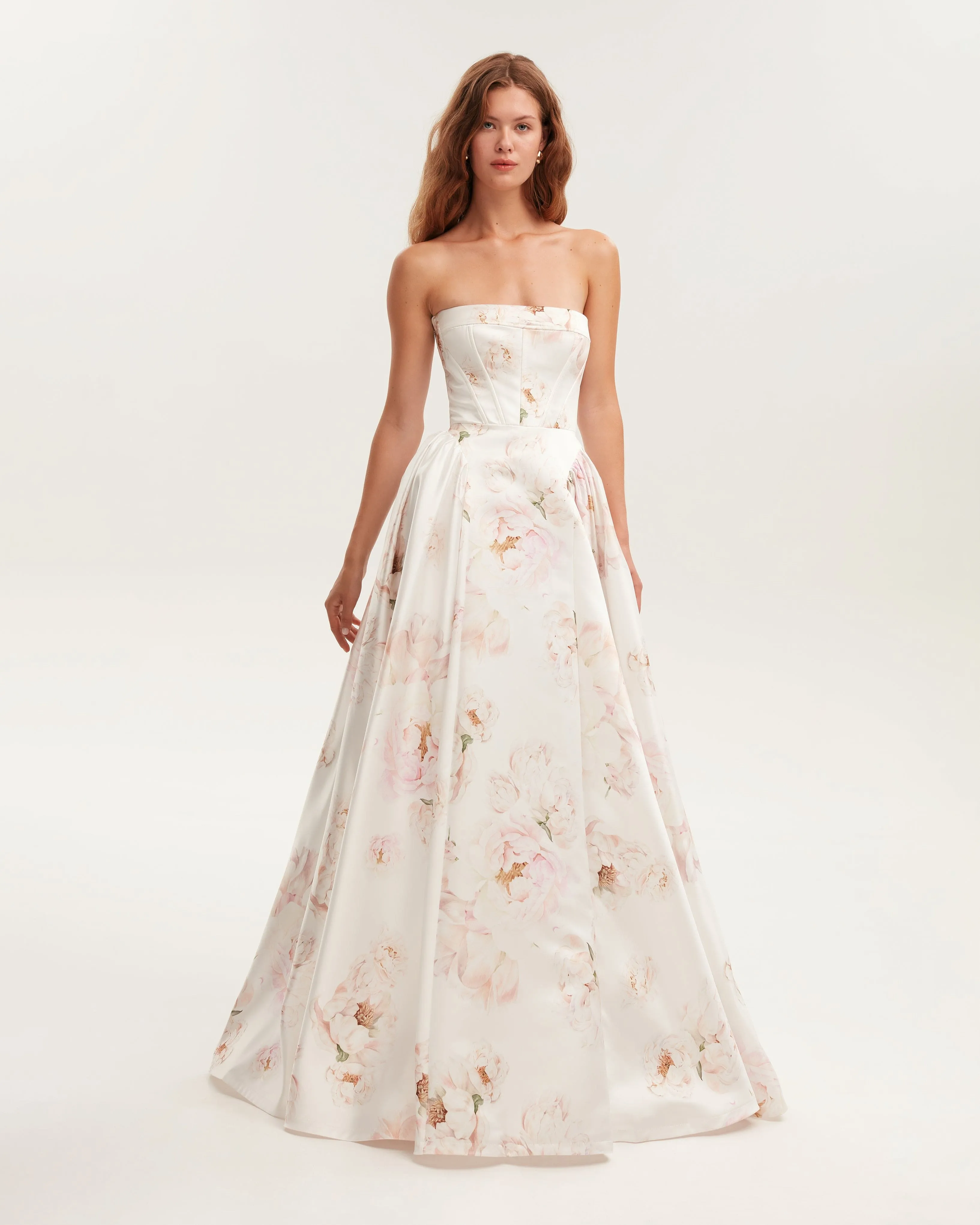 Refined pink peony maxi dress, Garden of Eden