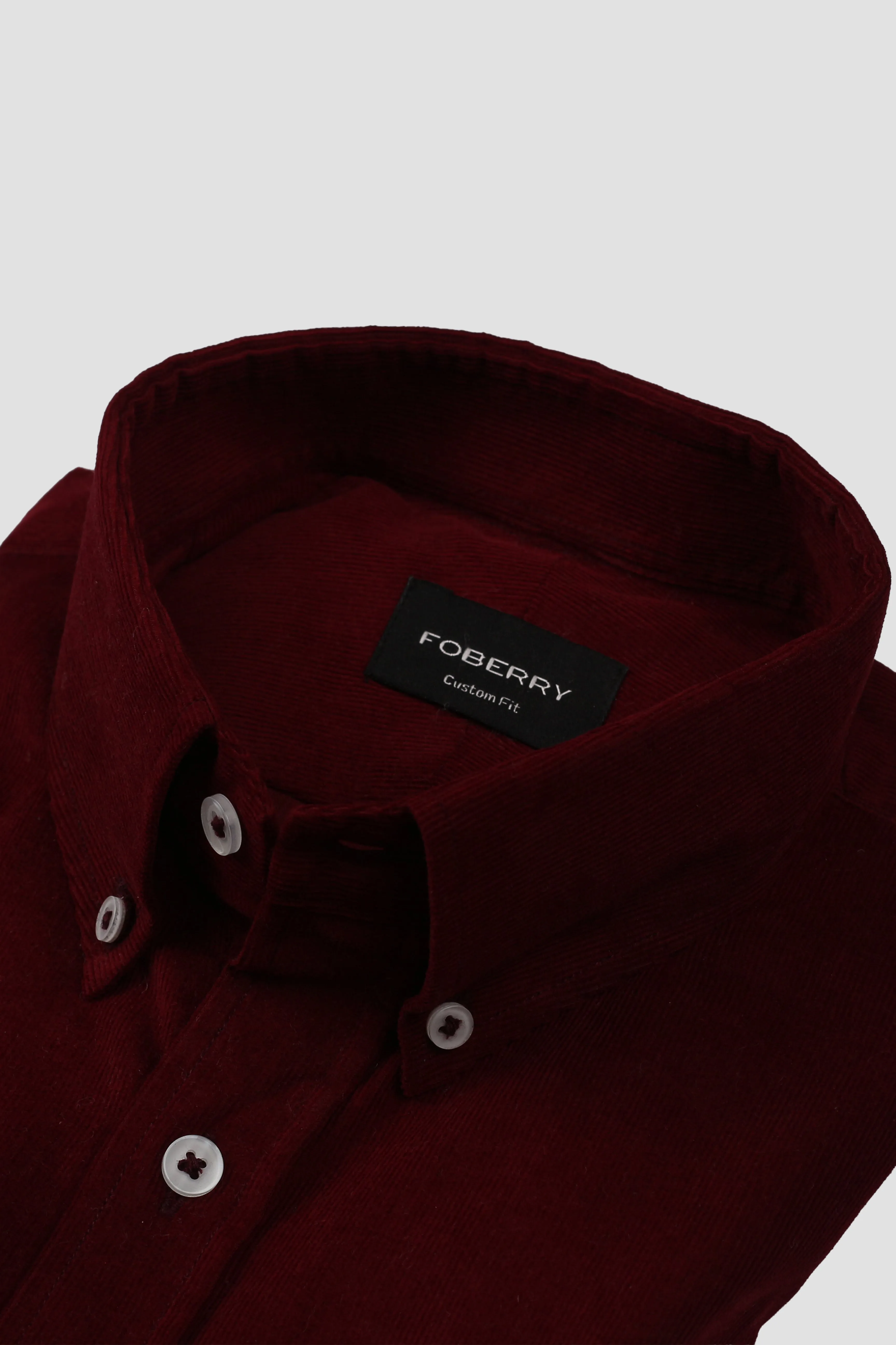 Ruby Red Corduroy Shirt