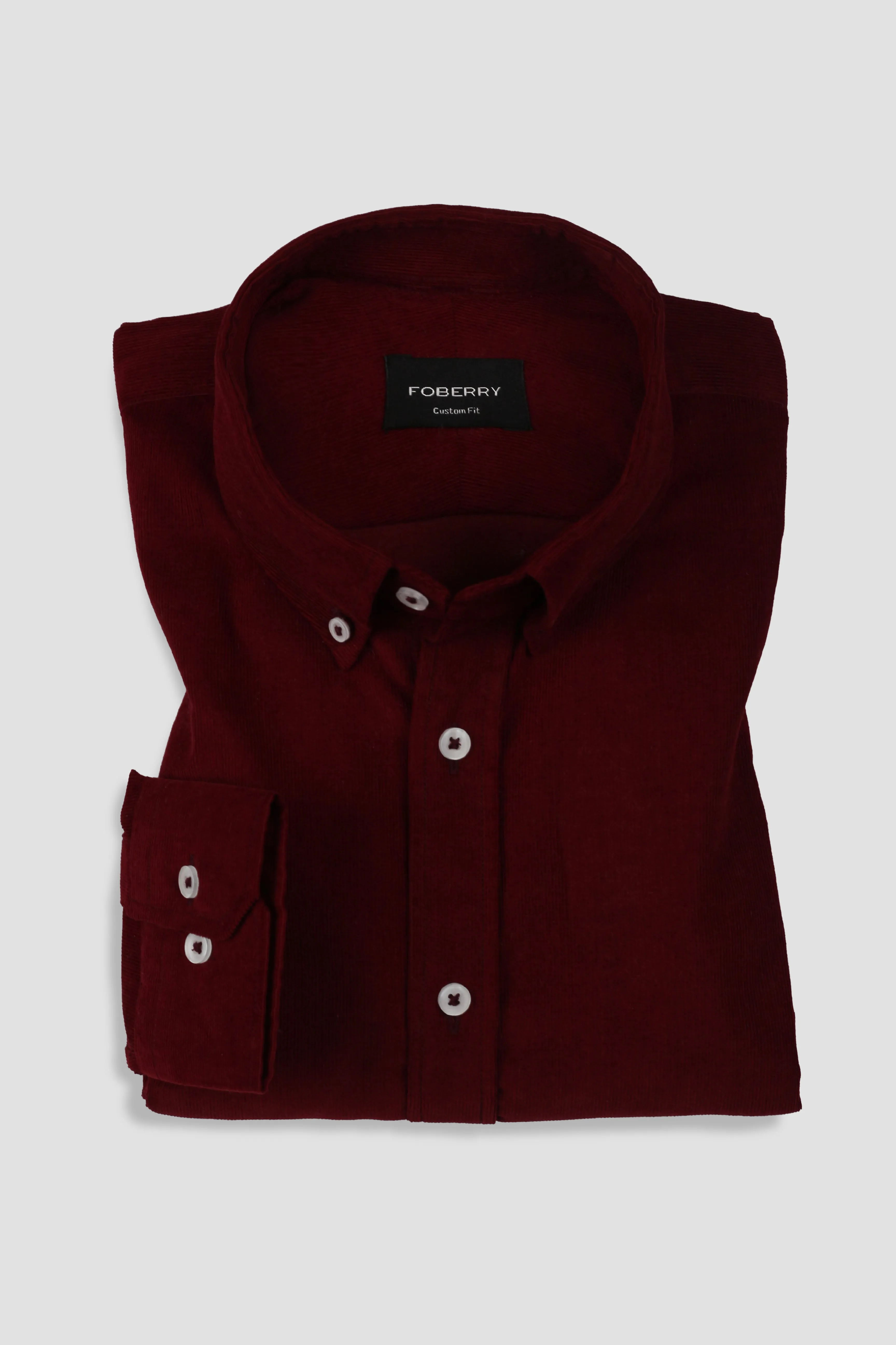 Ruby Red Corduroy Shirt