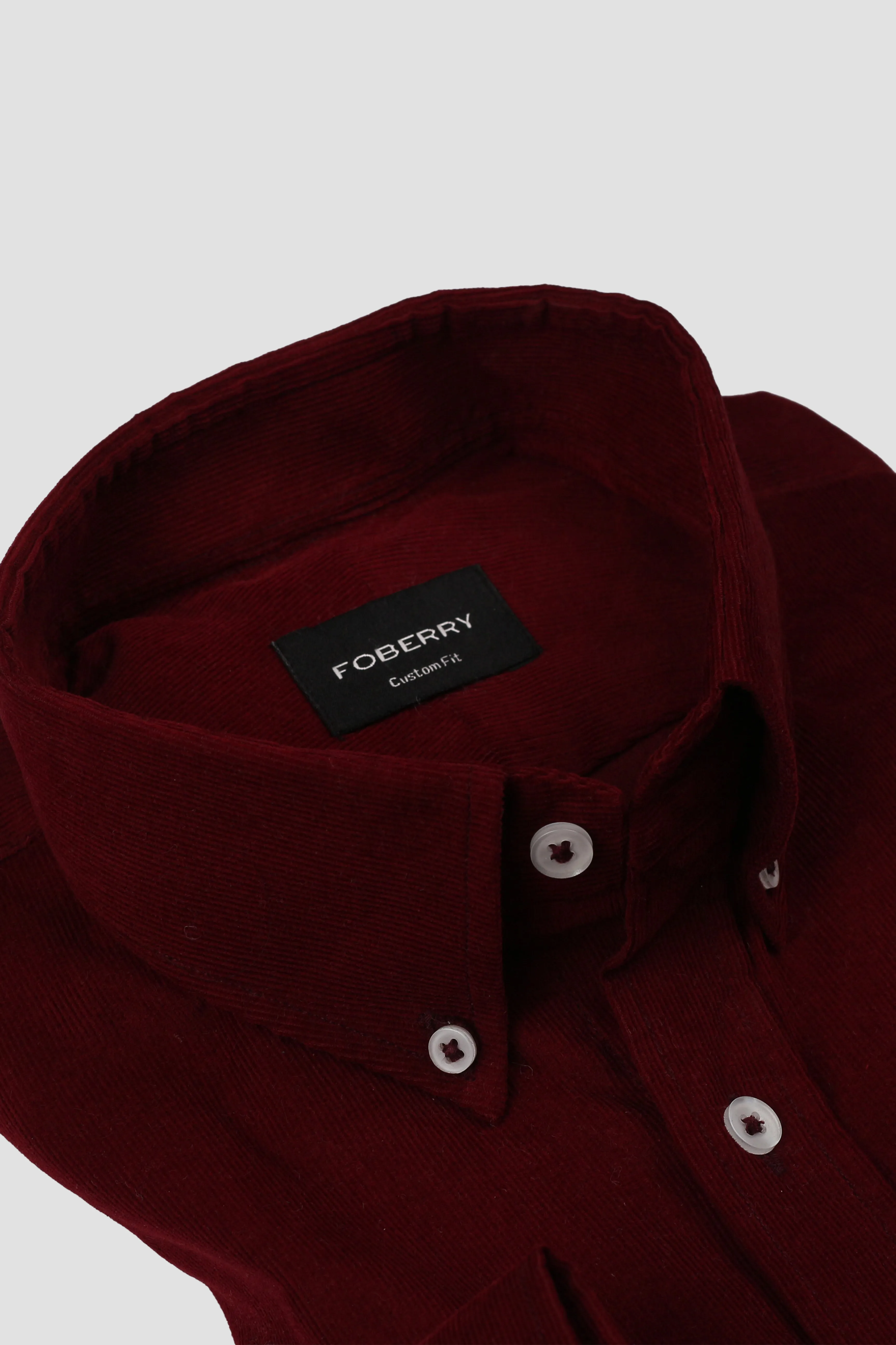 Ruby Red Corduroy Shirt