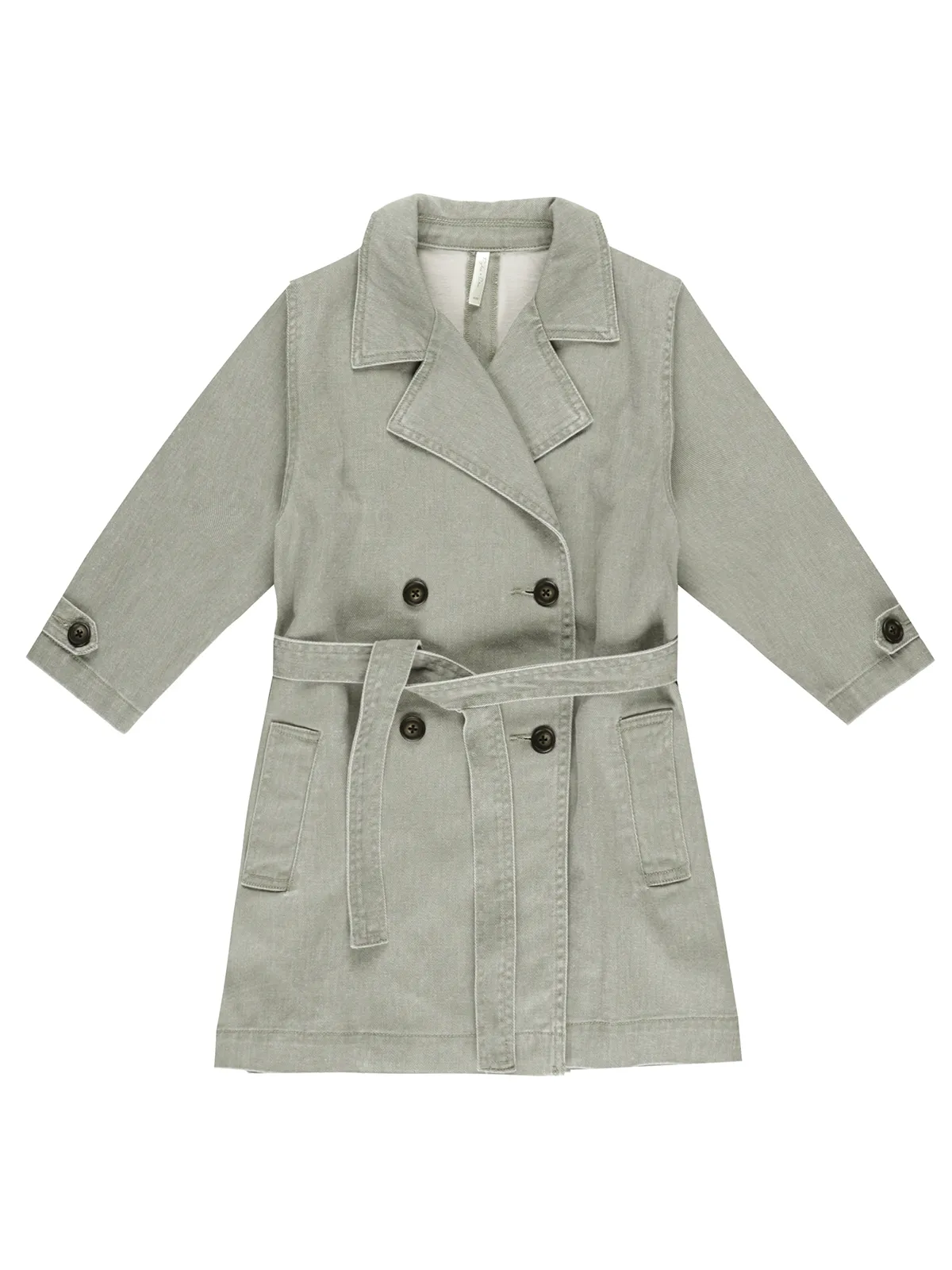 Rylee & Cru Trench Coat, Washed Laurel