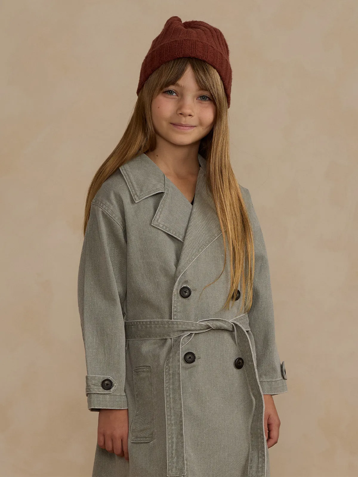 Rylee & Cru Trench Coat, Washed Laurel