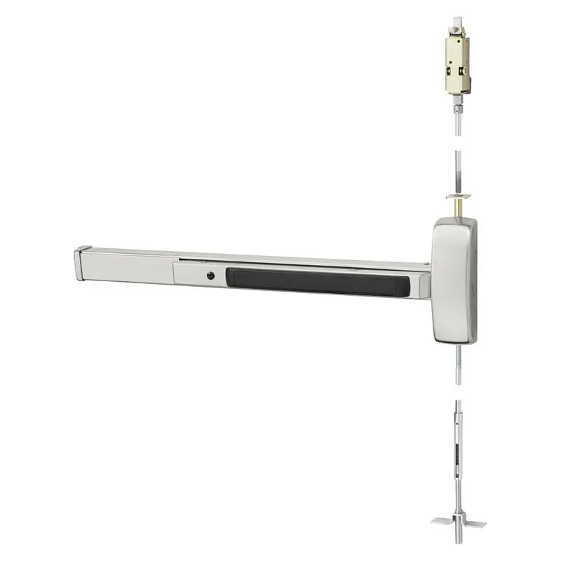 Sargent AD8610J-42 Concealed Vertical Rod Exit Device, Exit Only, Multi-Function, For 1 3/4" Tk Aluminum Doors, 37-42" Dr Width, 84" up to 96" Door Ht