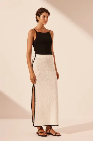 Shona Joy Lena Side Split Maxi Skirt