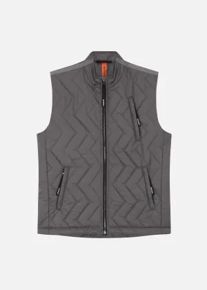 SI QUILTED GILET GREY