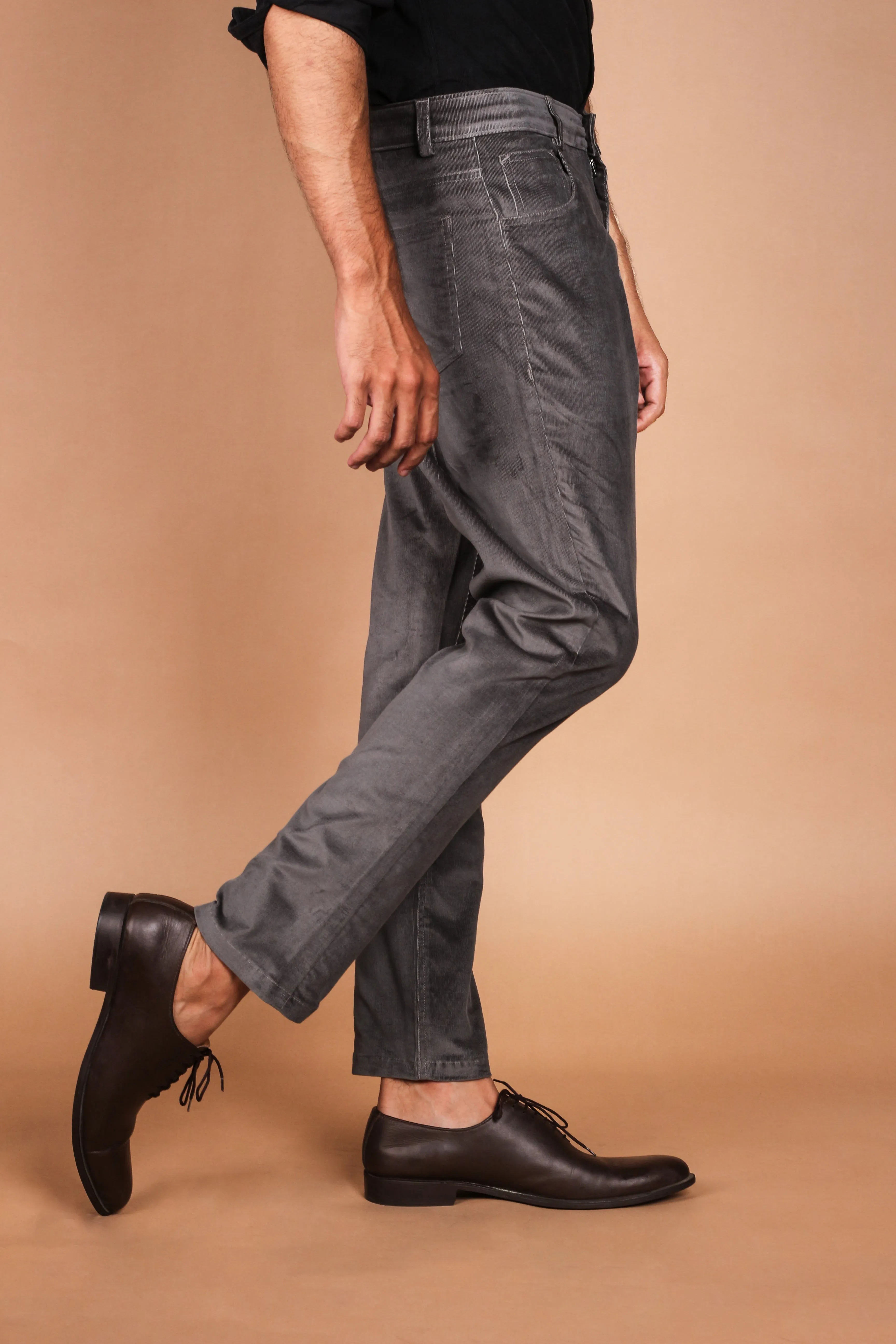 Soft Persian Green Five Pocket Corduroy Trousers