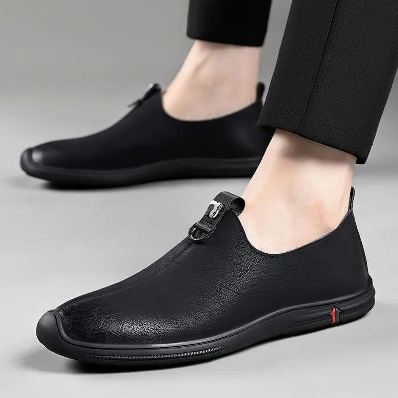 Soft sole and soft surface/seasonal wear/men's casual leather shoes