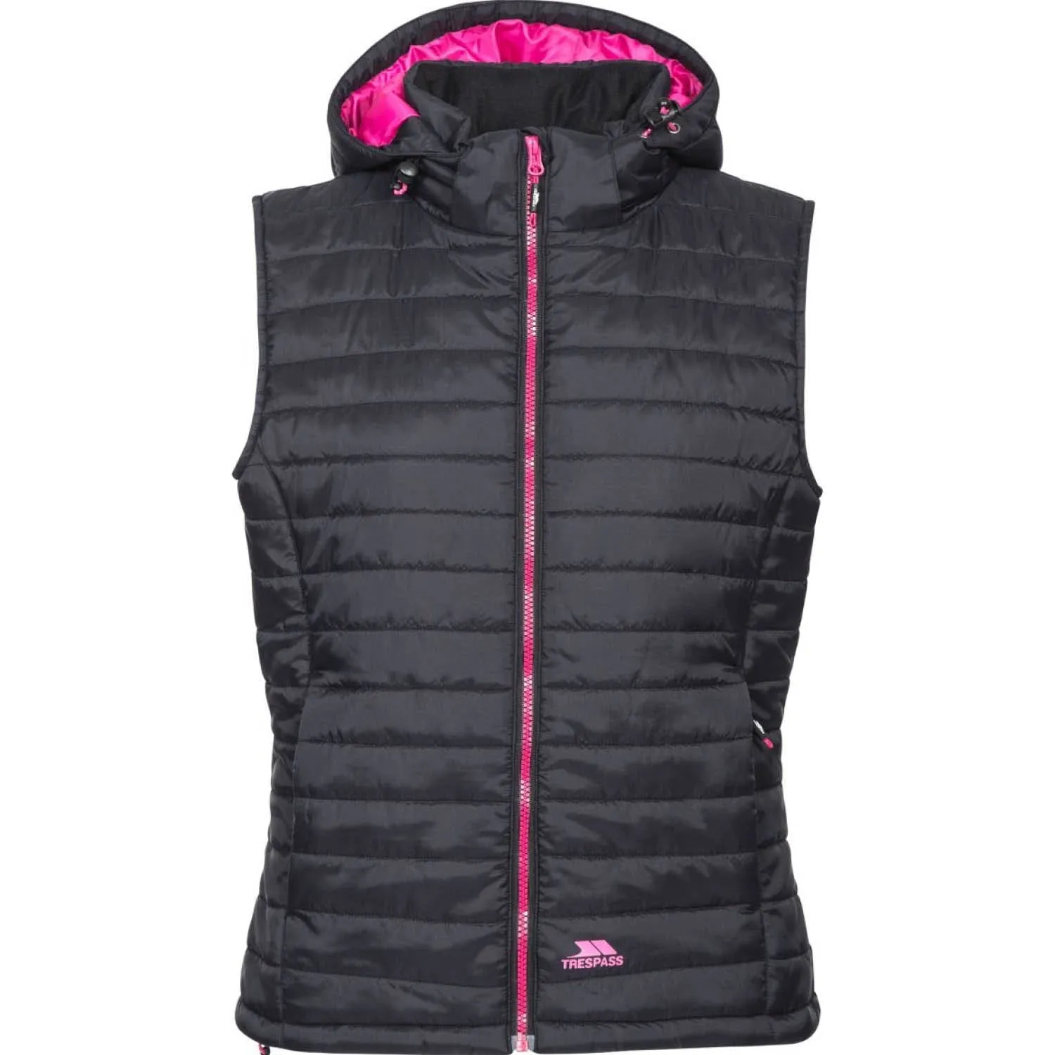 Trespass XXL Black Aretha Womens Hooded Padded Gilet