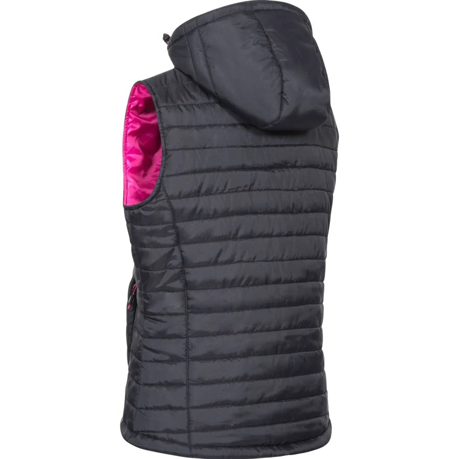 Trespass XXL Black Aretha Womens Hooded Padded Gilet