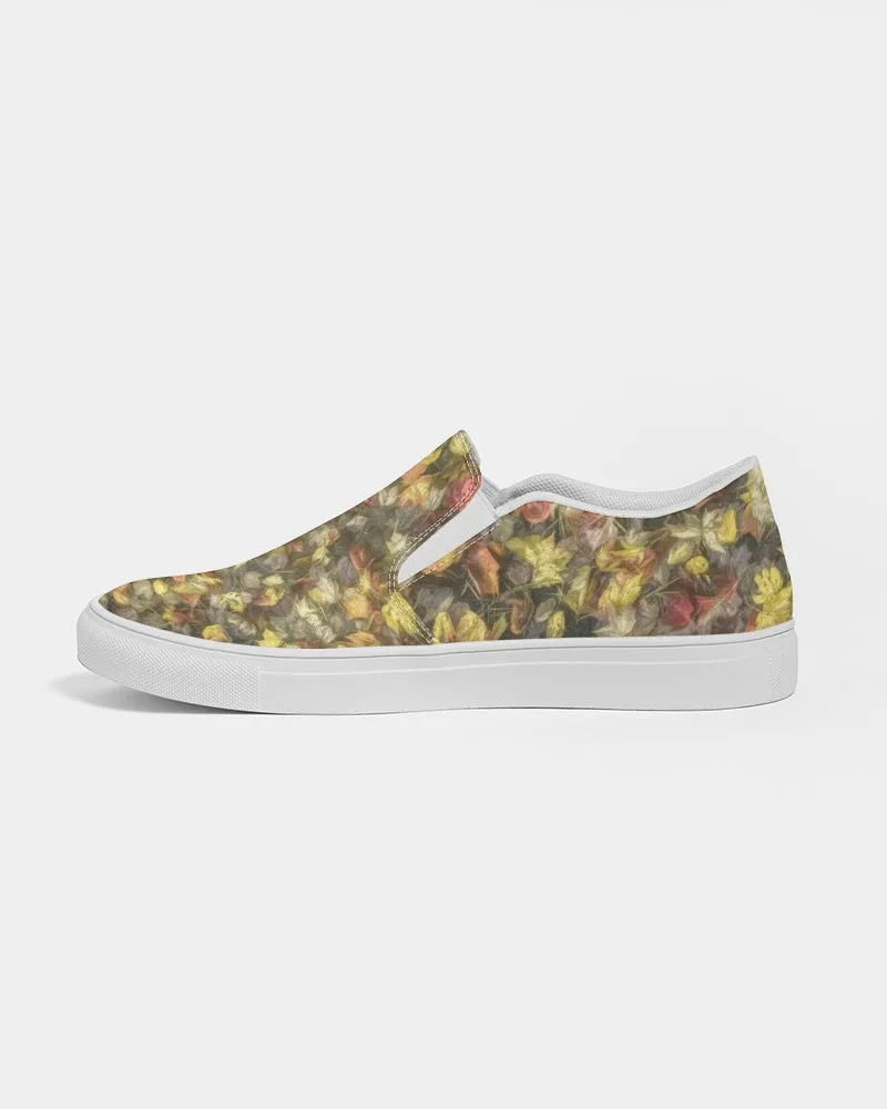 Van Gogh's Leaves of Fall Slip-On Canvas Shoe