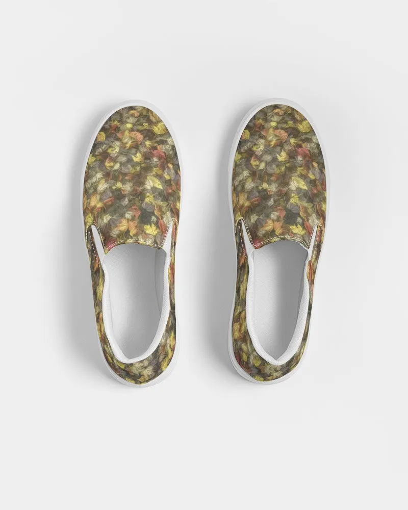 Van Gogh's Leaves of Fall Slip-On Canvas Shoe