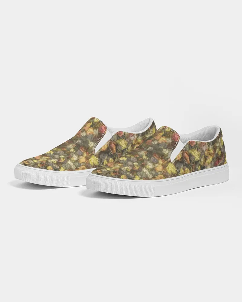 Van Gogh's Leaves of Fall Slip-On Canvas Shoe