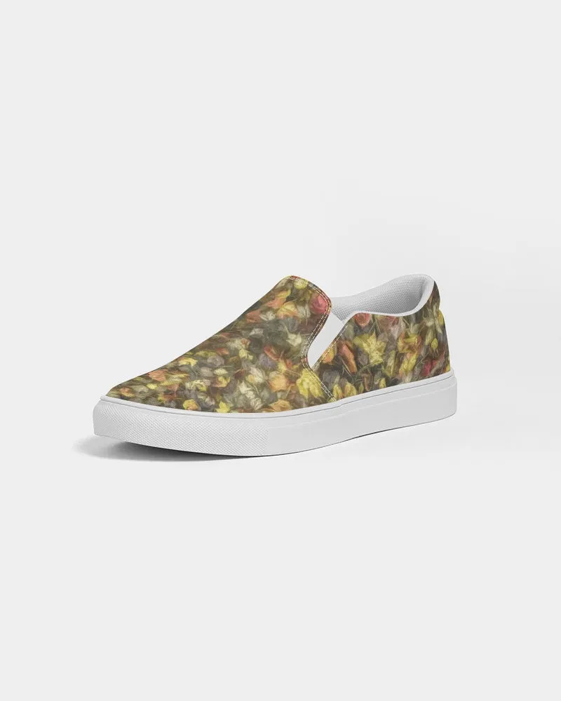 Van Gogh's Leaves of Fall Slip-On Canvas Shoe